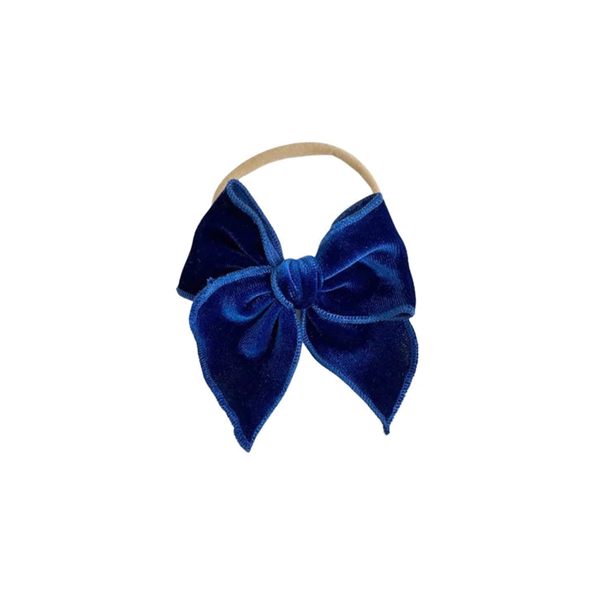 Velvet Fay Small Bow Headband- Several Colors