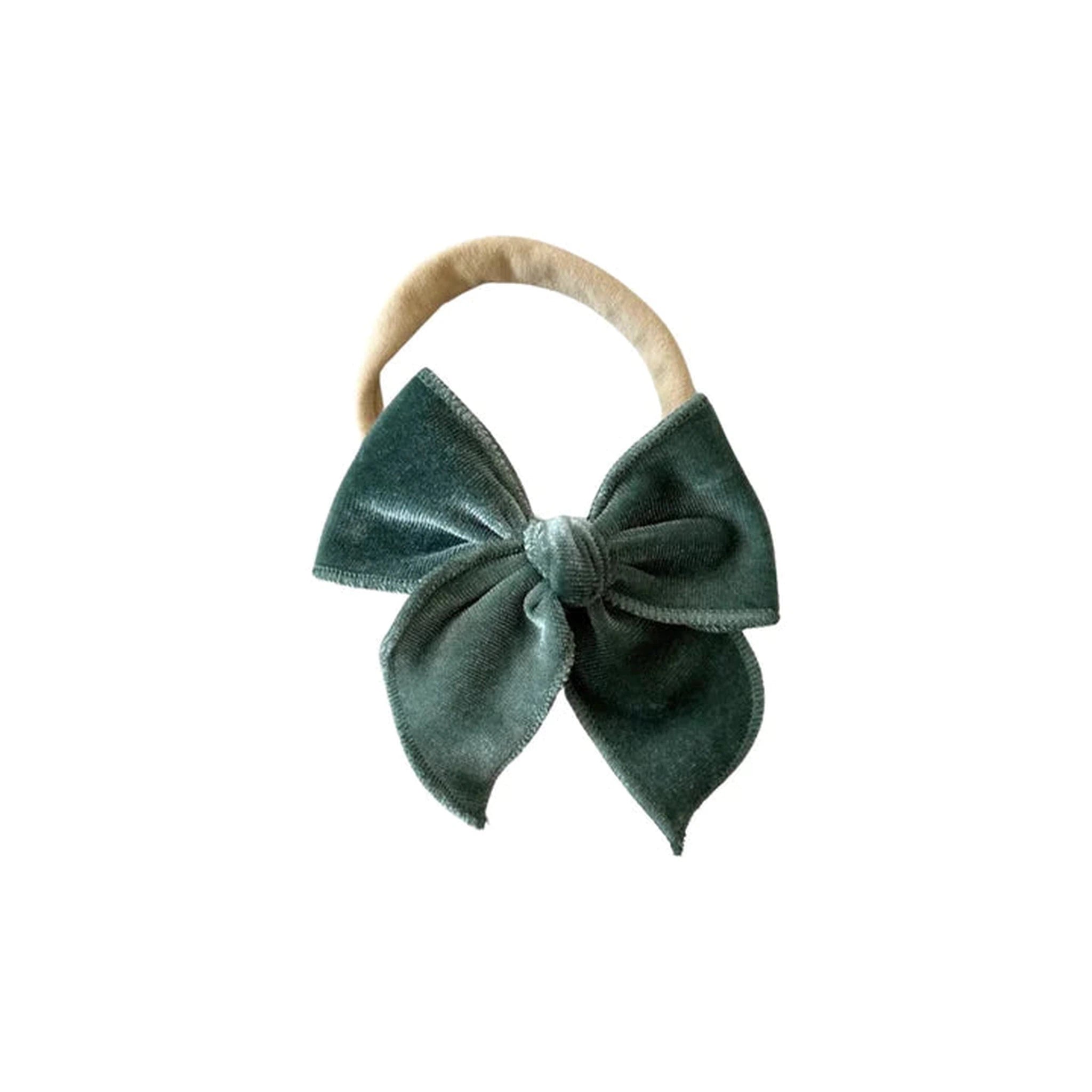 Velvet Fay Small Bow Headband- Several Colors
