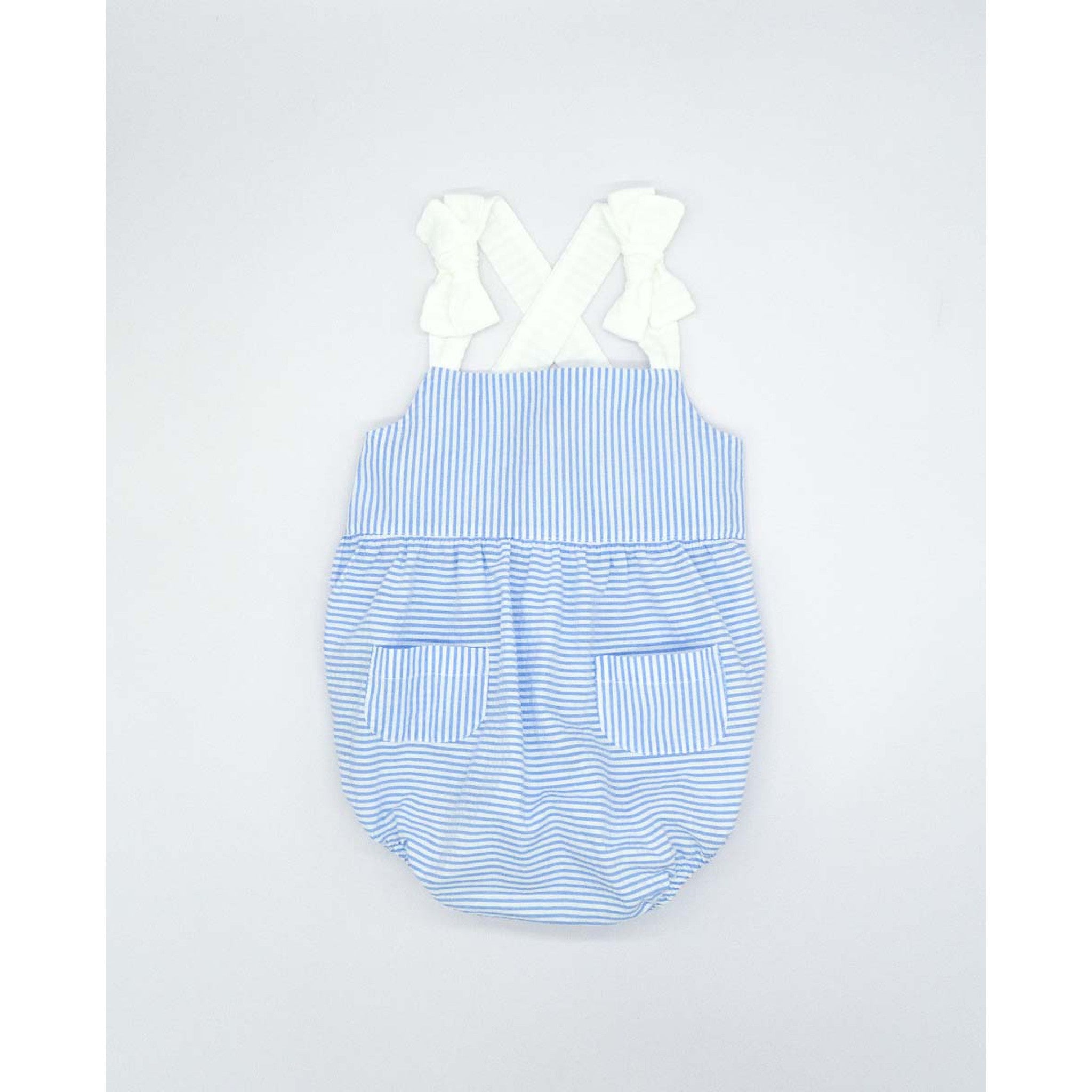 Seersucker Bow Romper