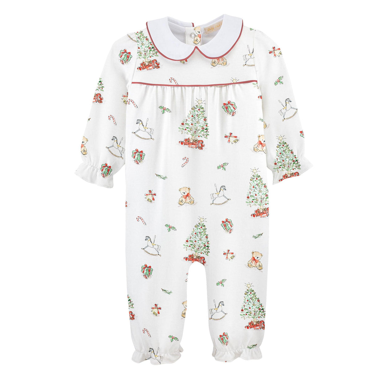 Boy Christmas Tree Pima Playsuit