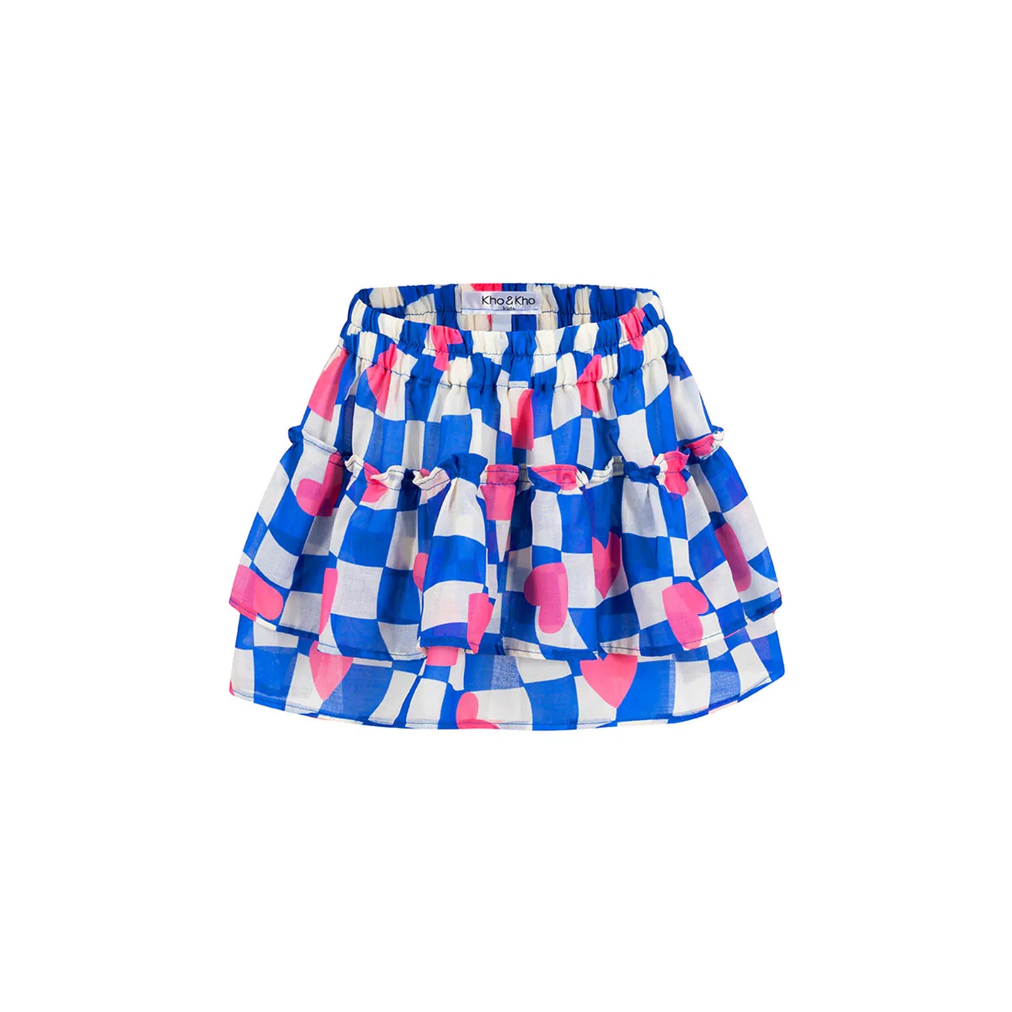 KIDS ruffled skirt Funky Blue