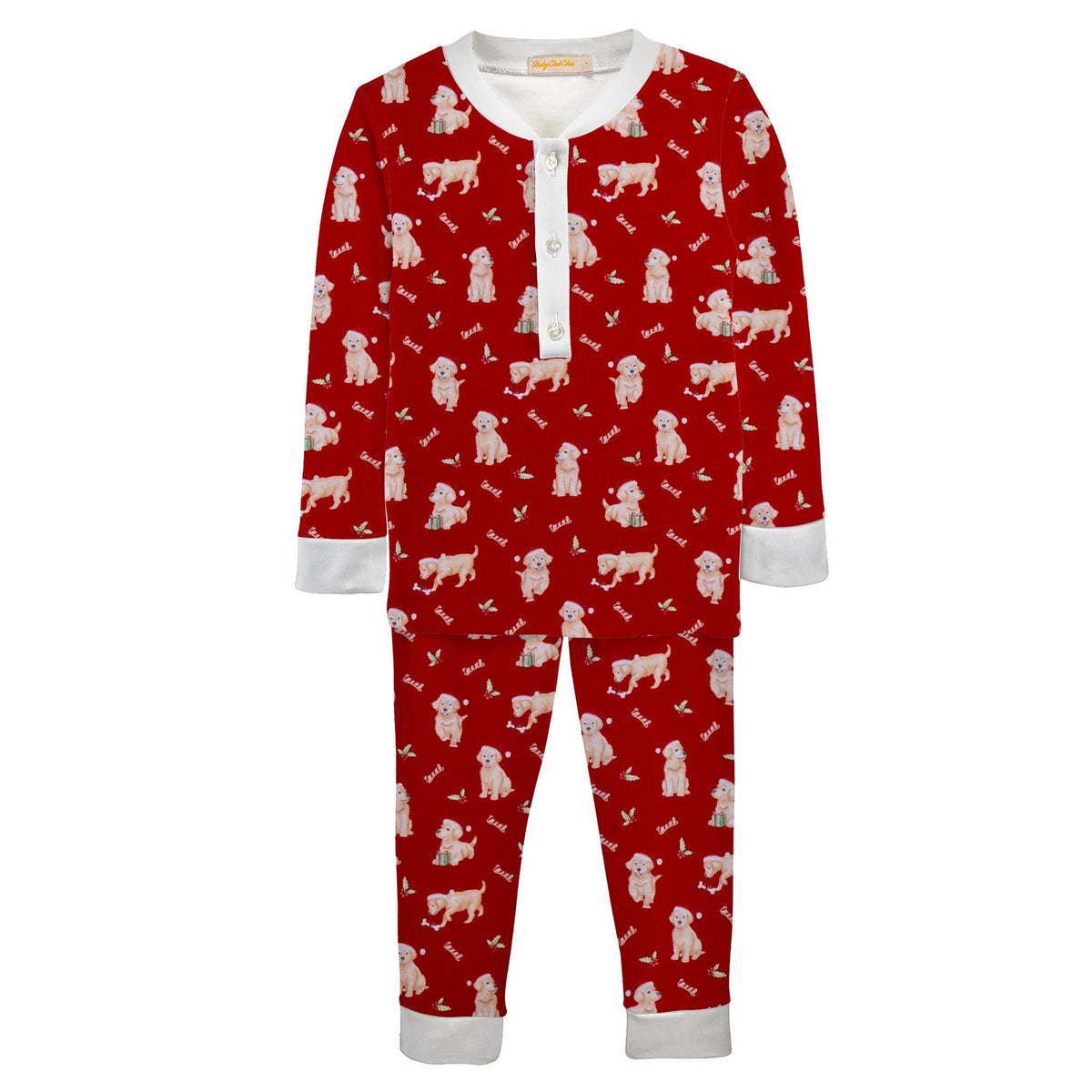 Golden Christmas Pima Two Piece