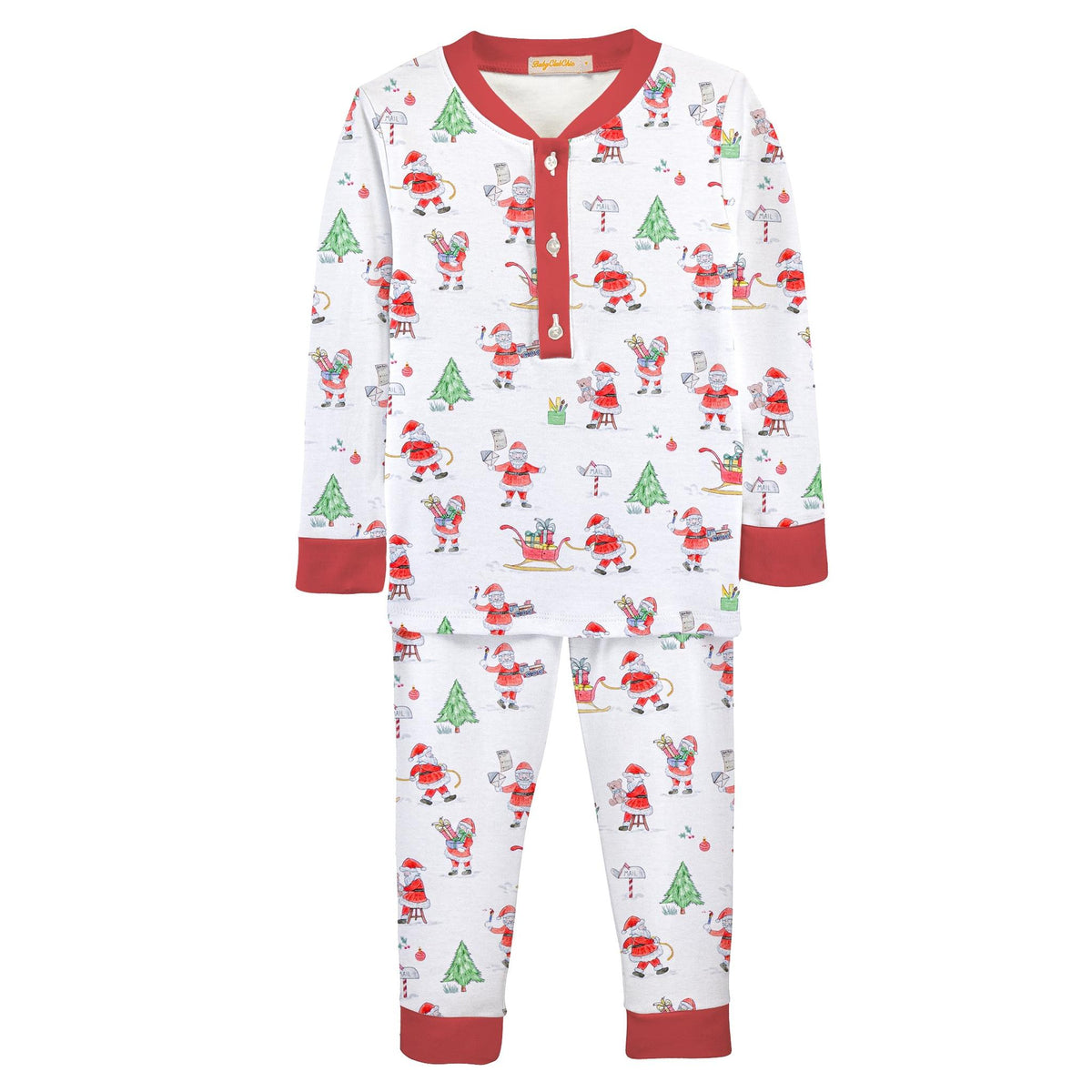 Boy Santa's Workshop Pima Two Piece