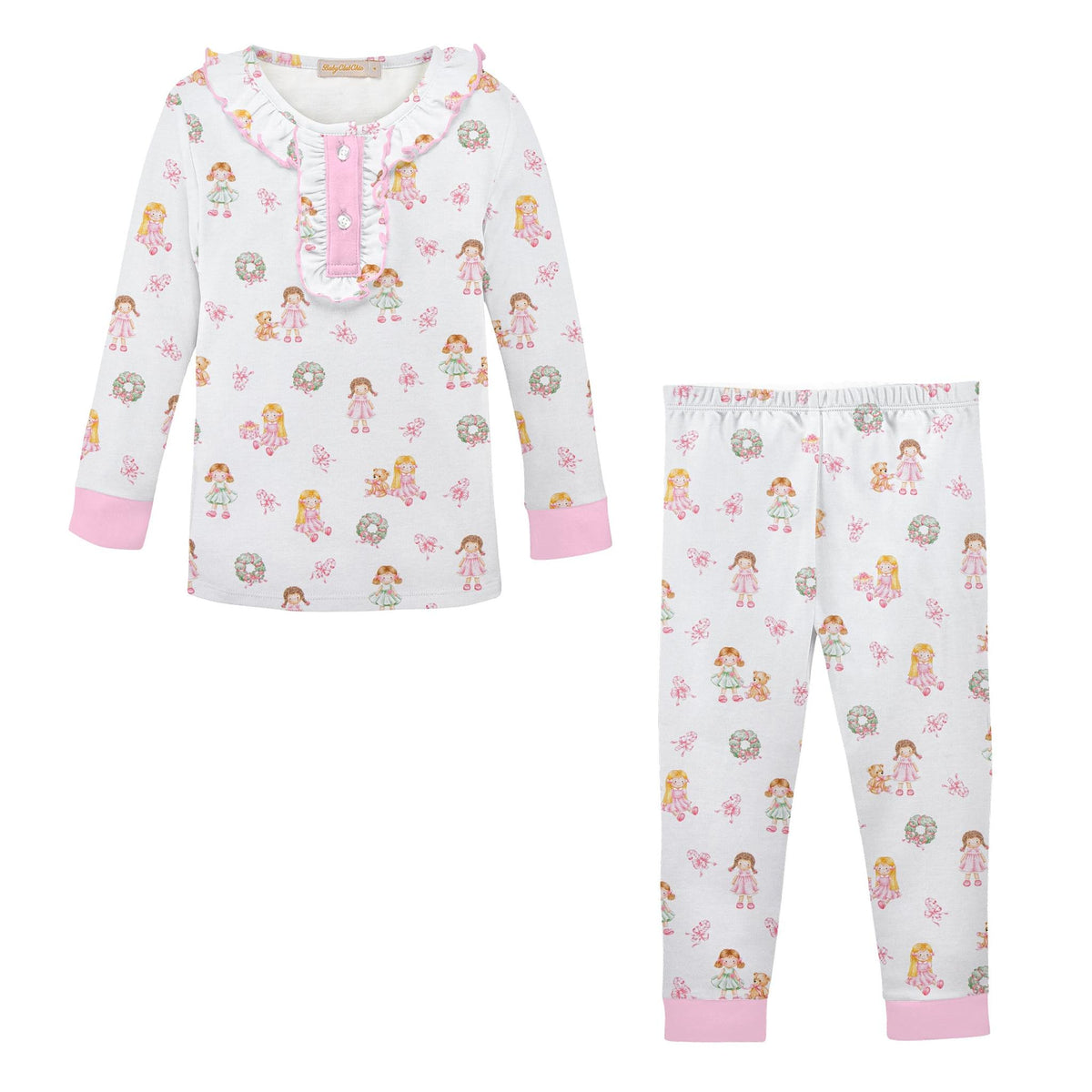Sweet Holiday Dolls Pima Two Piece
