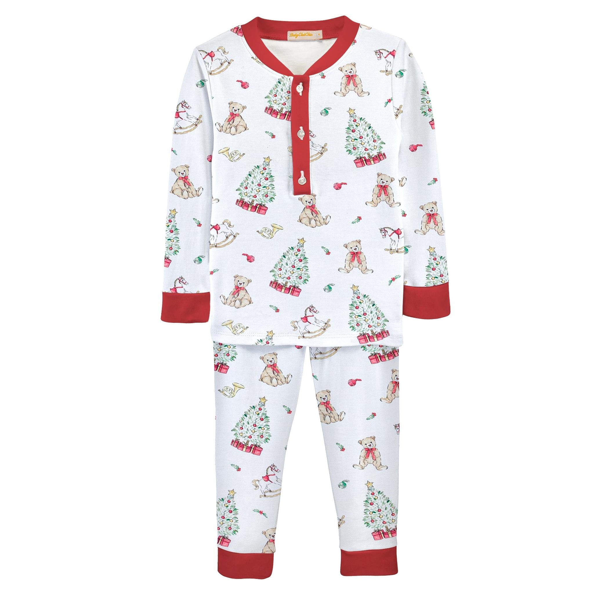 holiday time printed kid set