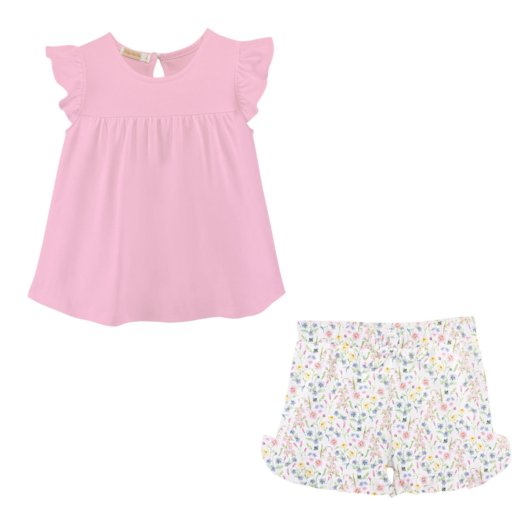 Spring Blush Pima Tee and Short