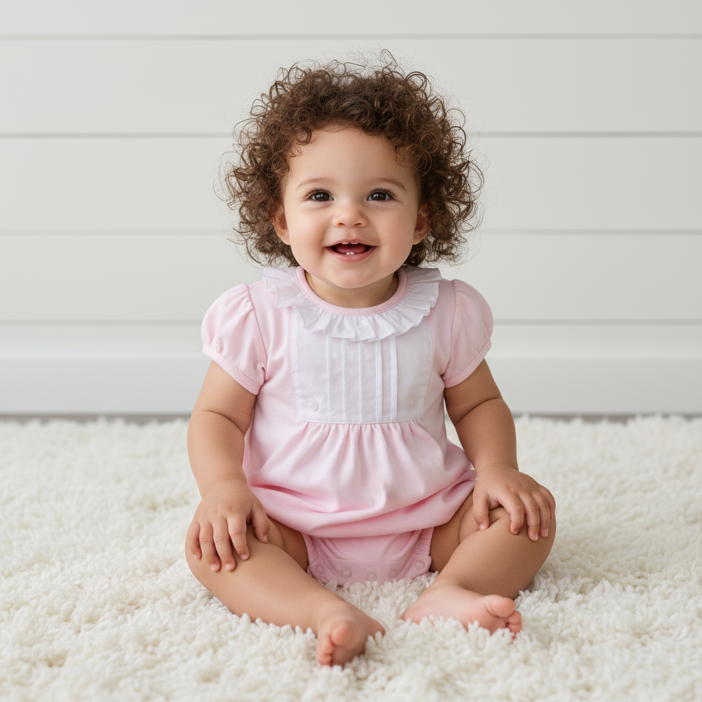 Soleil Pink Pima Romper
