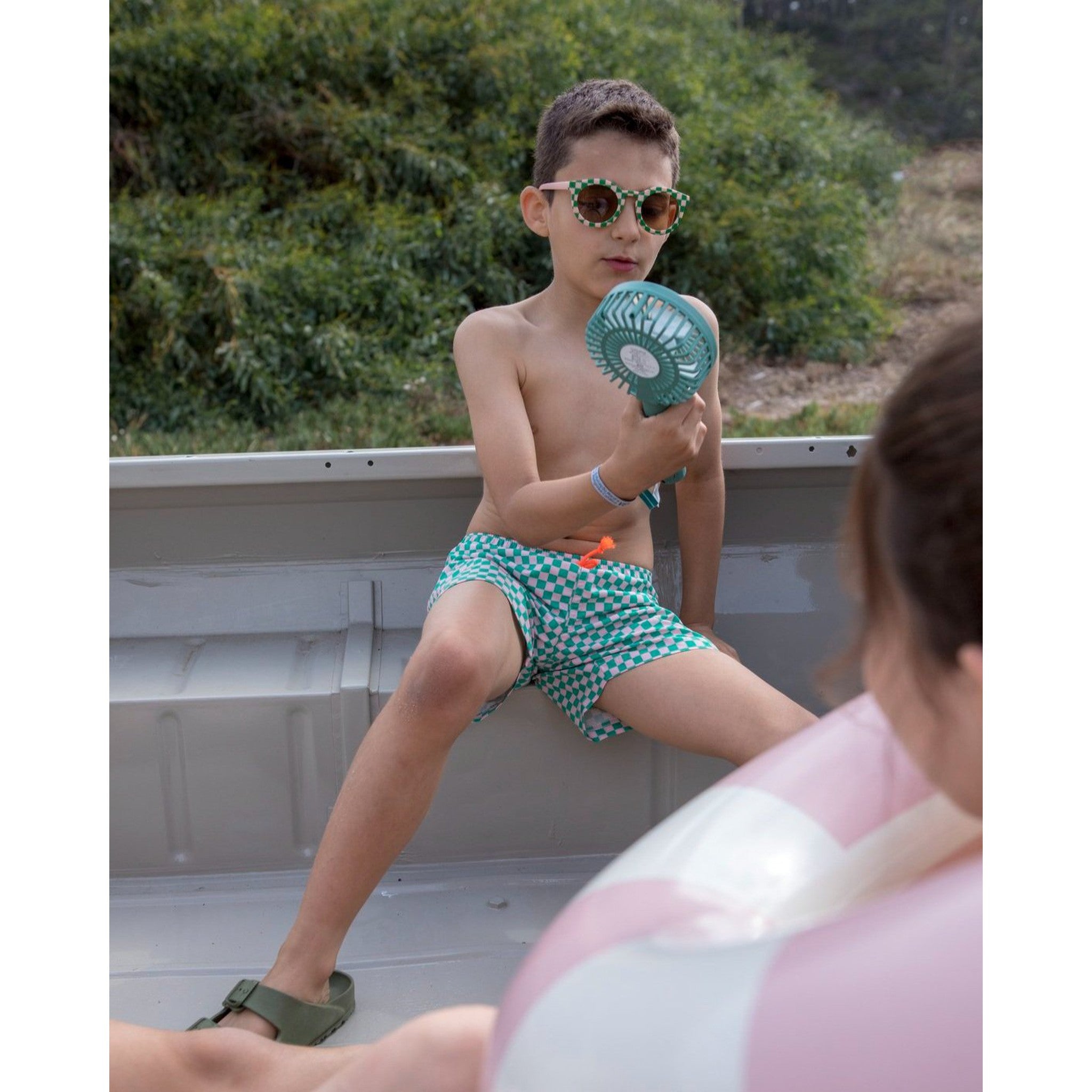 Square Garden Swim Shorts