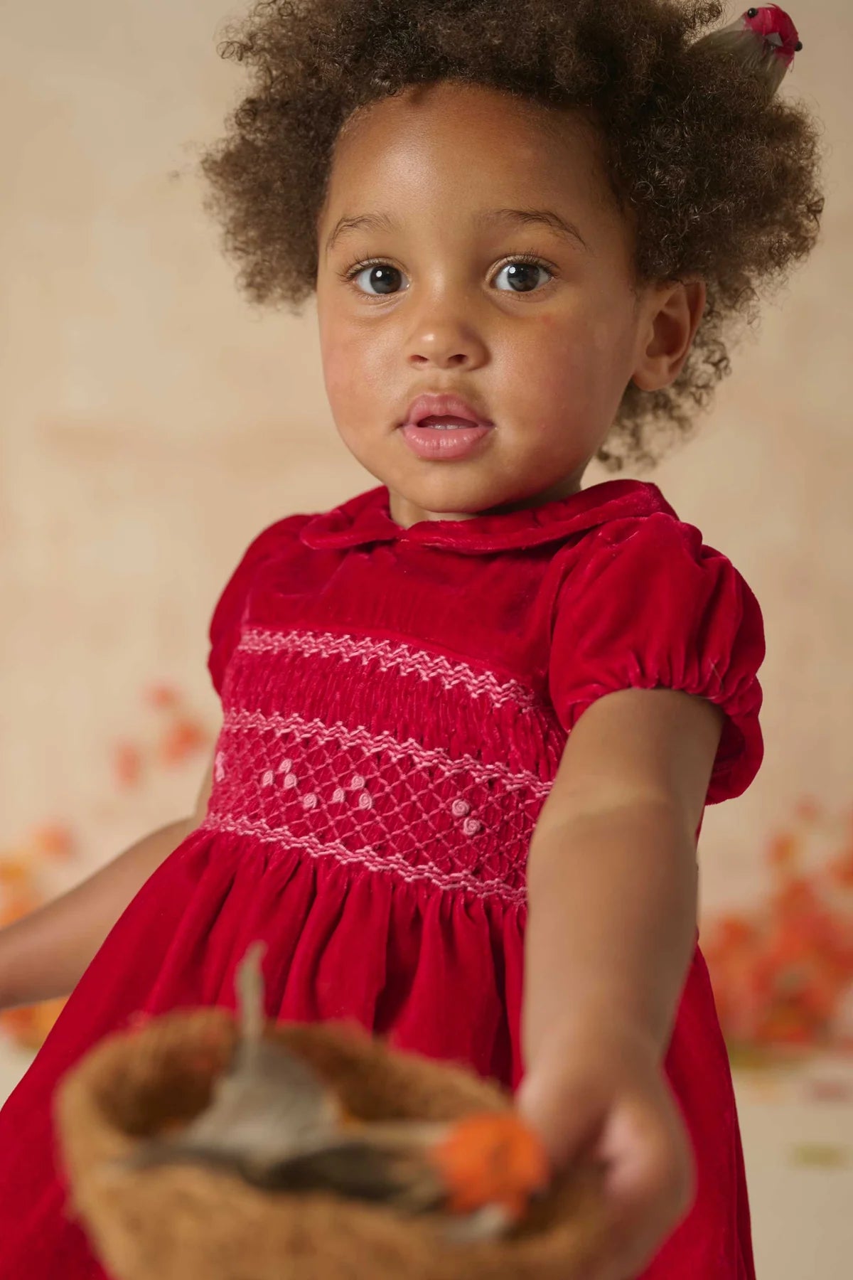 Hand-Smocked Baby Dress - Samira