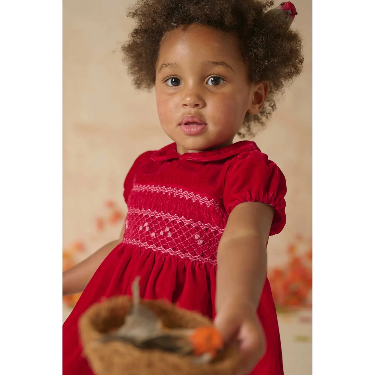 Hand-Smocked Baby Dress - Samira