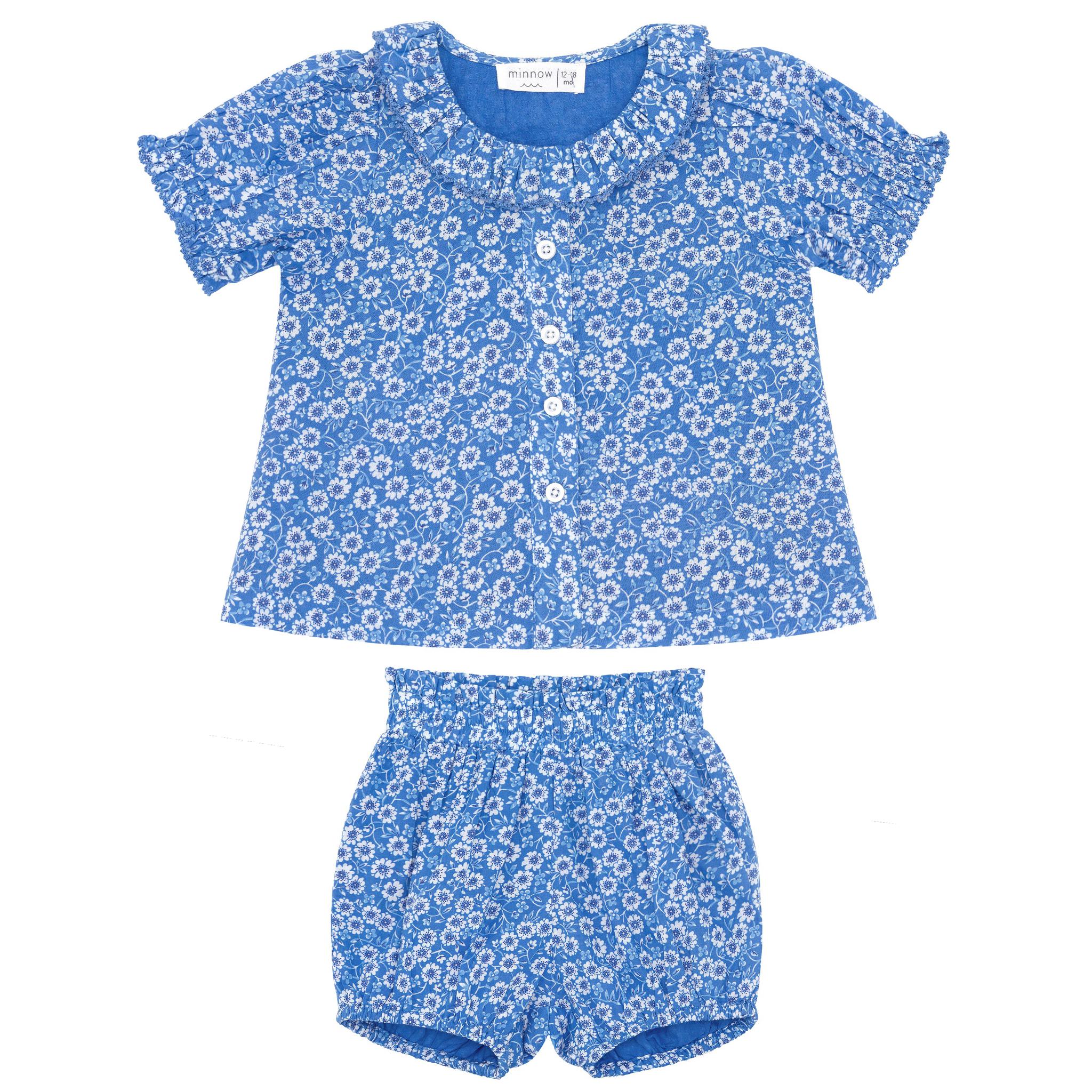 girls rosebay puff sleeve bloomer set