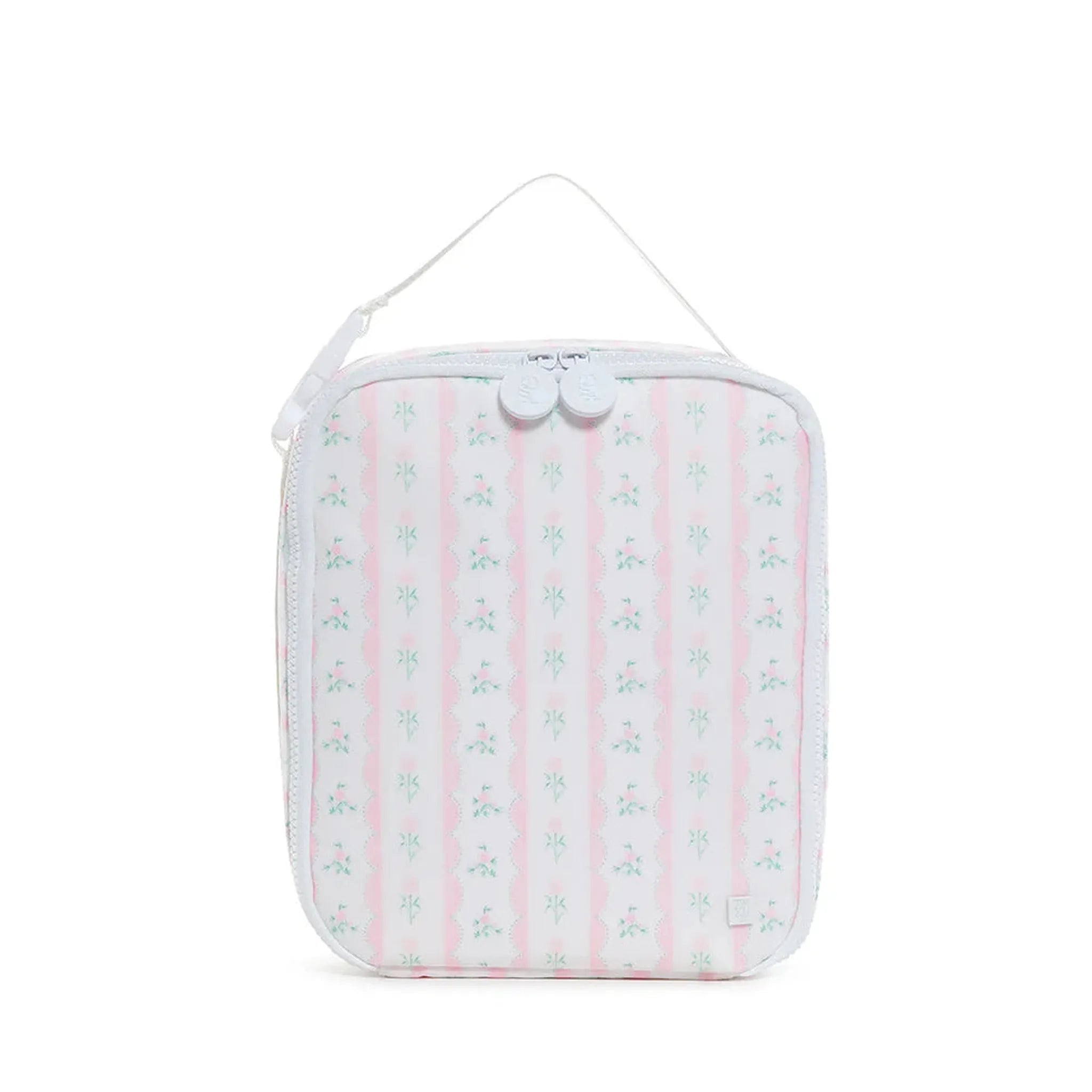 Insulated Lunch Bag Ribbon Floral Pink