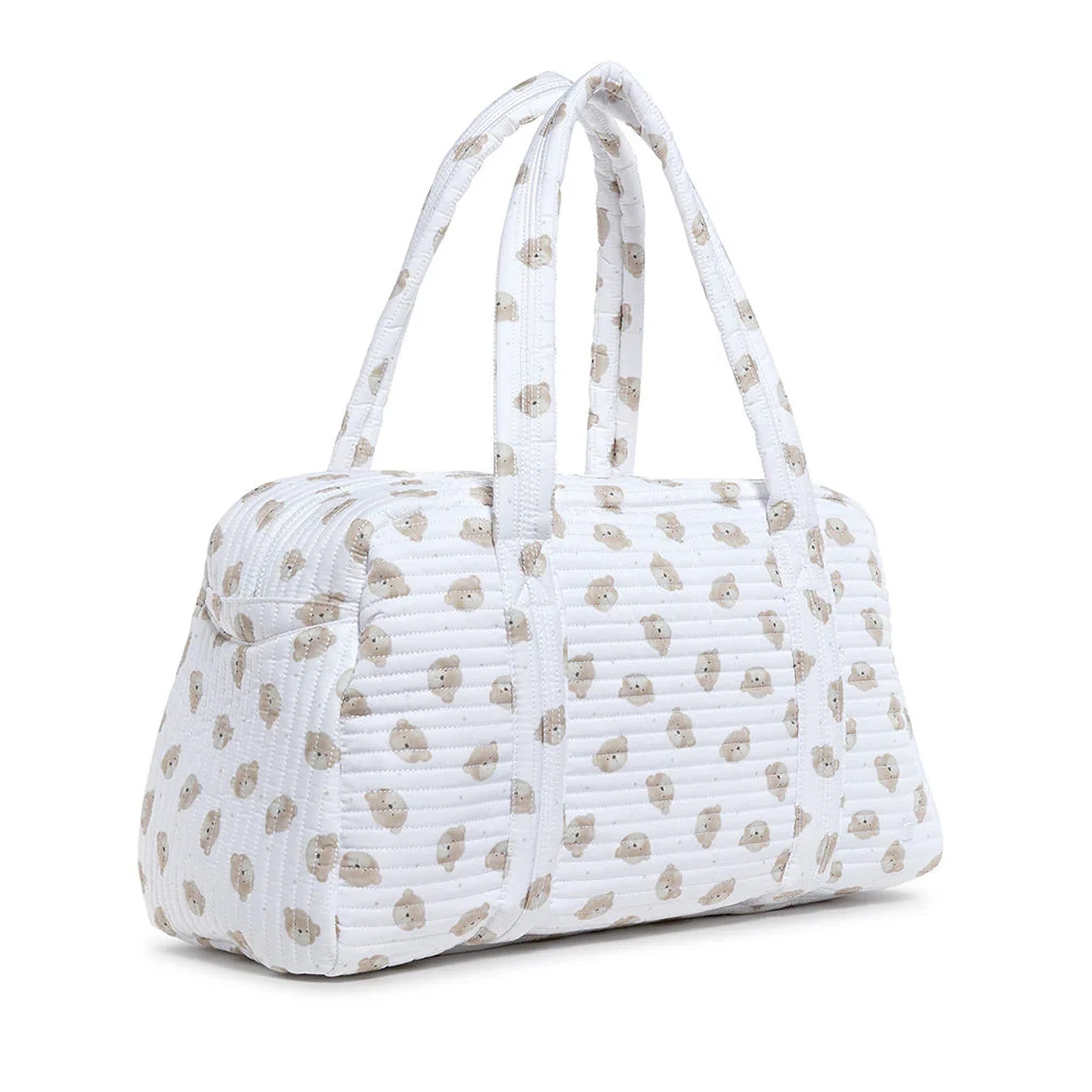 QUILTED GRANDE DUFFEL - TEDDY BEAR