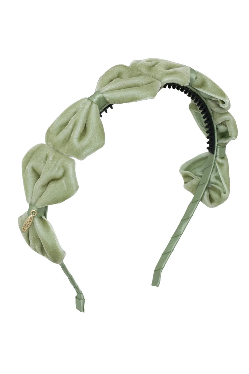 Tendu Velvet Bow Headband