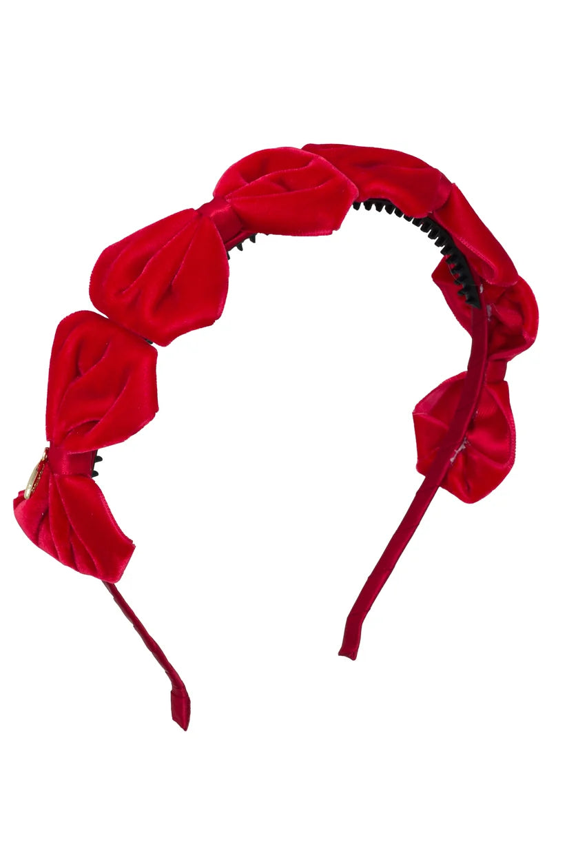 Tendu Velvet Bow Headband