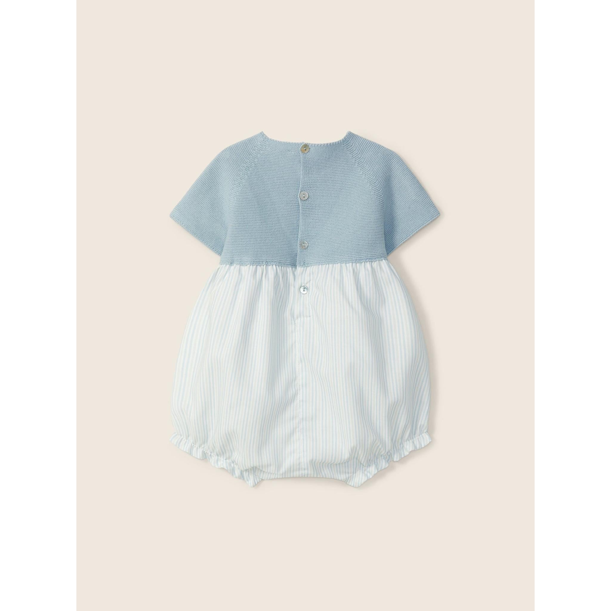 My Tiny Friends Knitted Romper - Blue