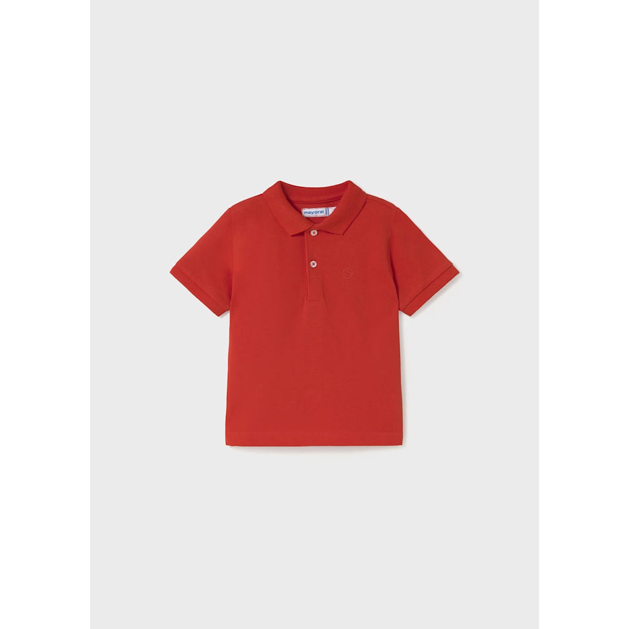 Baby Red Polo + White Bermuda Set