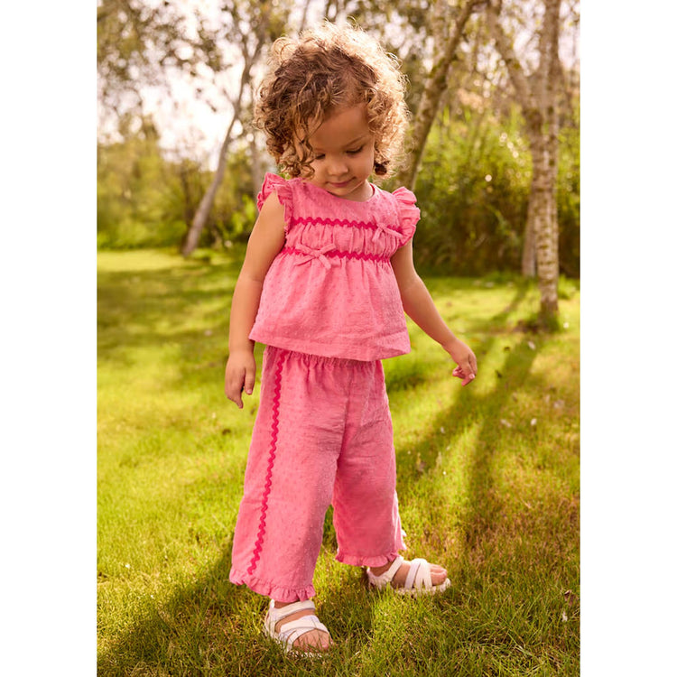 Baby Ruffled Pants and Blouse 2-Piece Set