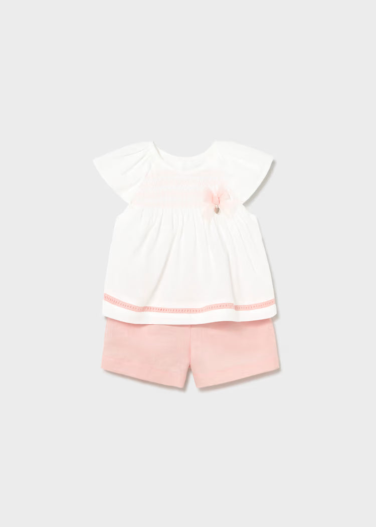 Baby Shorts and Blouse 2-Piece Set