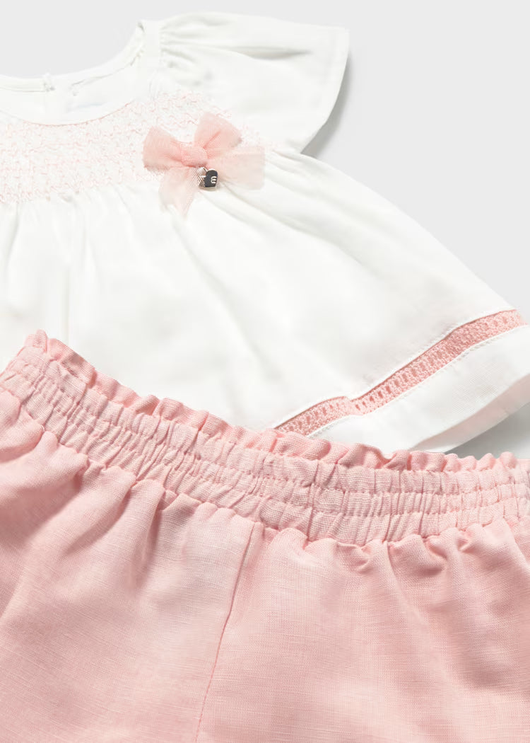 Baby Shorts and Blouse 2-Piece Set