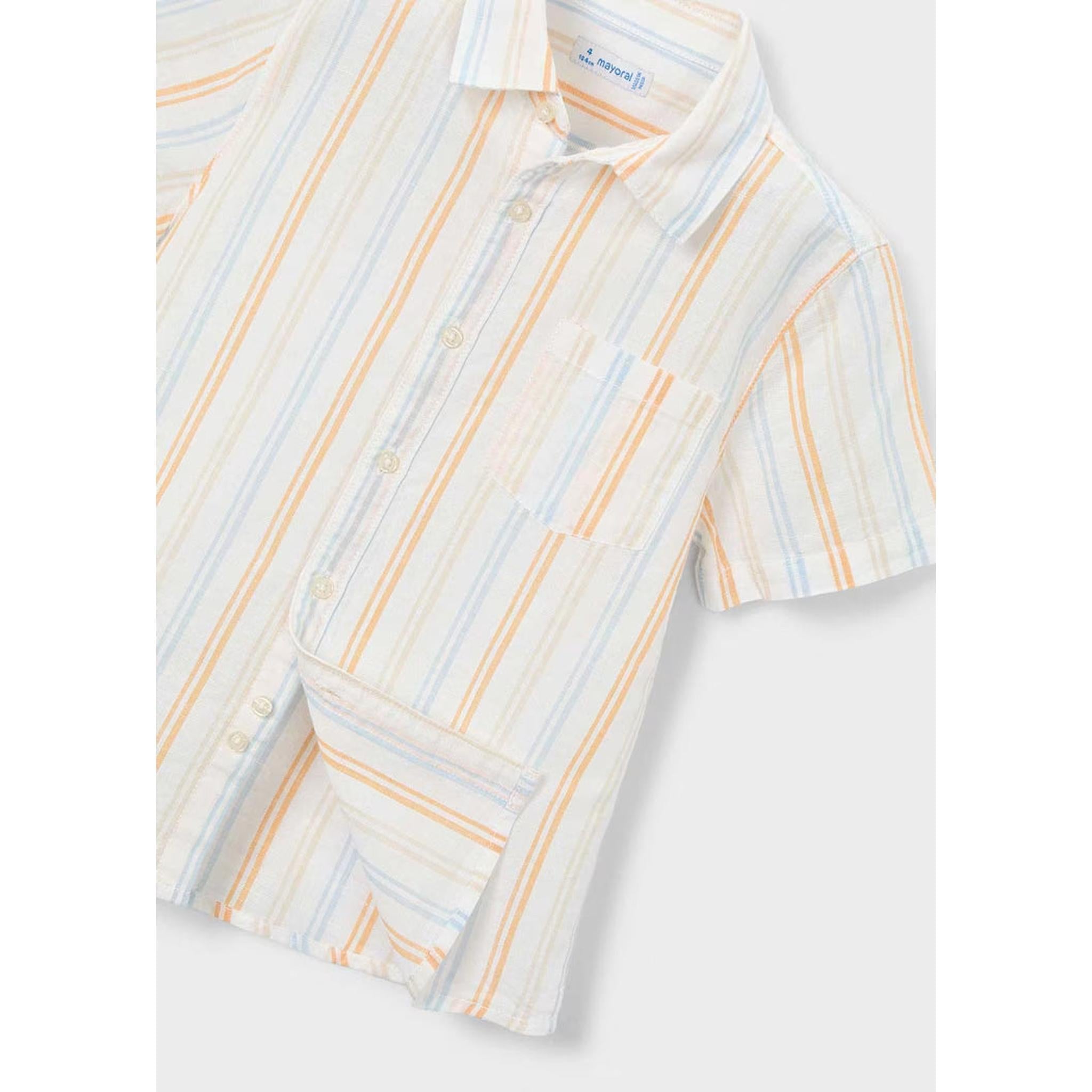 Orange Linen Stripes Set