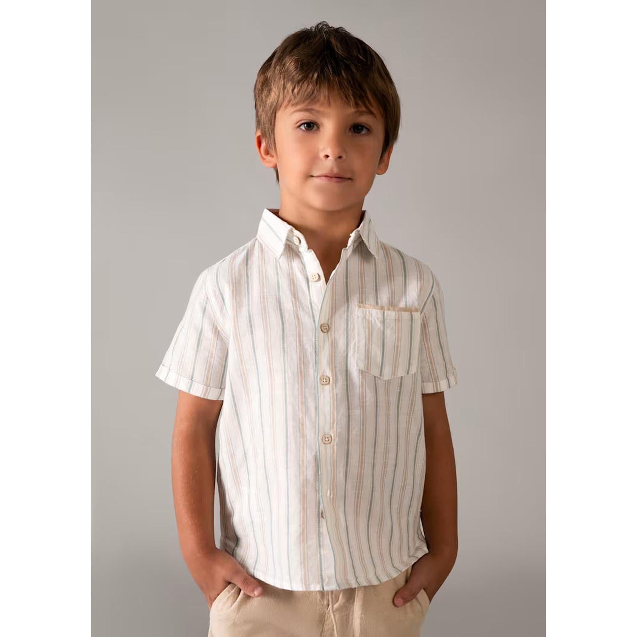 Boy Linen Shorts and Shirt Set