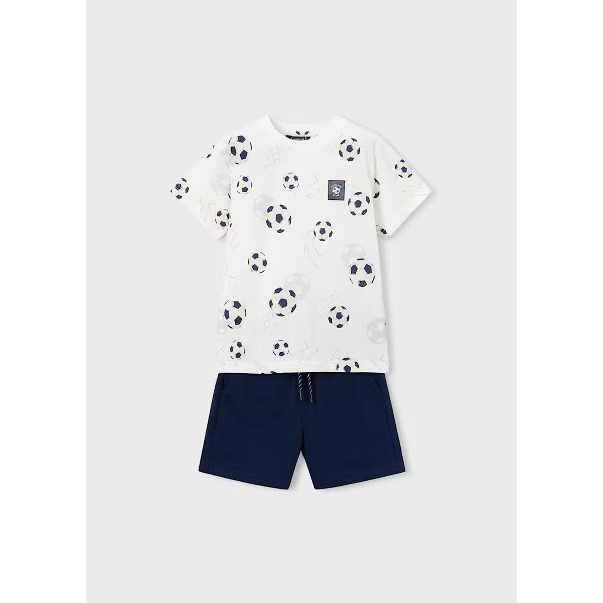 Boy Shorts and Printed Soccer T-shirt Set