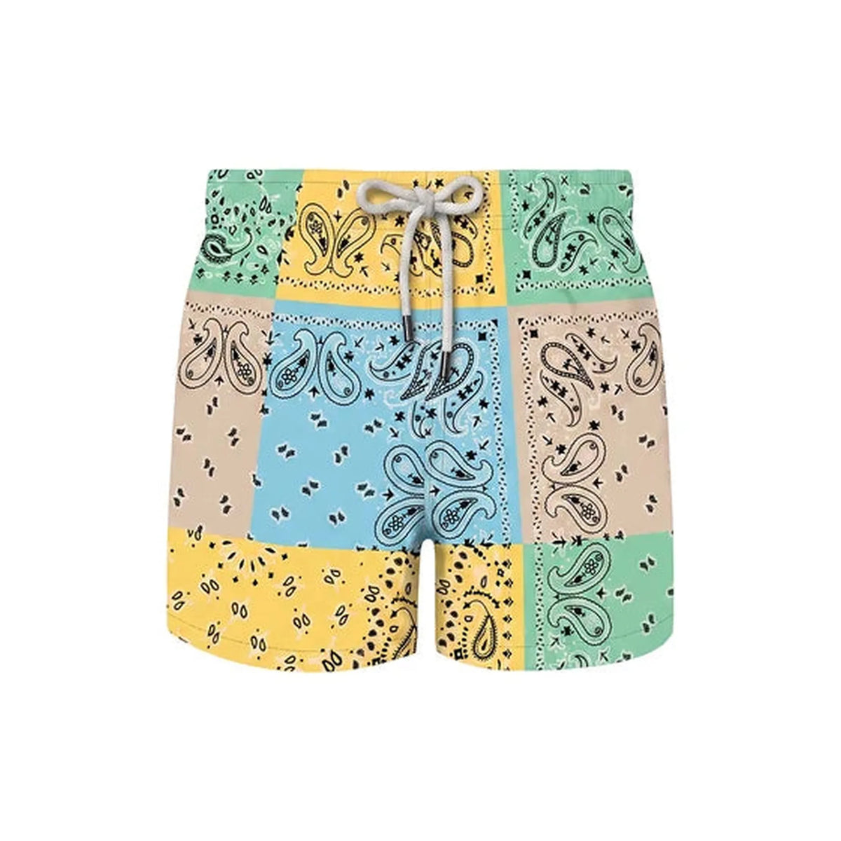 boy swim shorts bandana