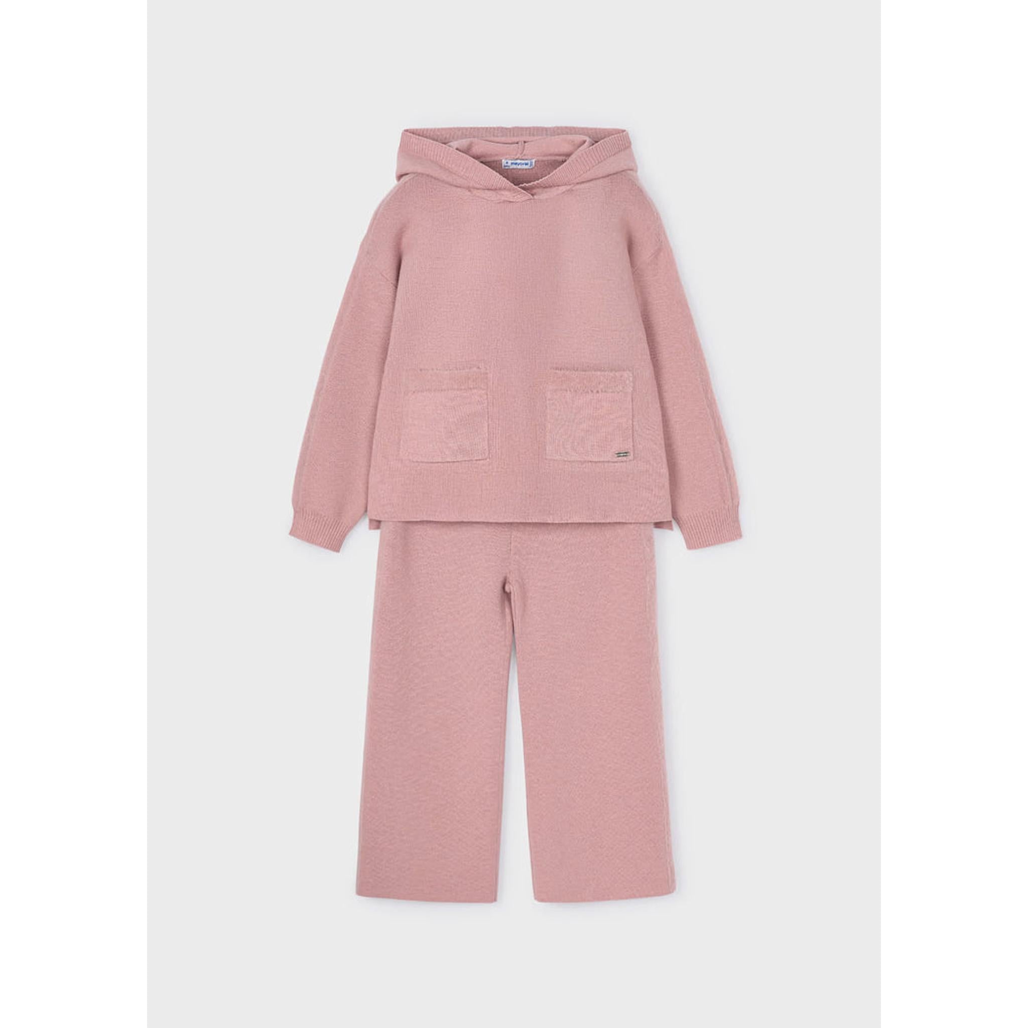 Girl Knit Pants and Hoodie Set