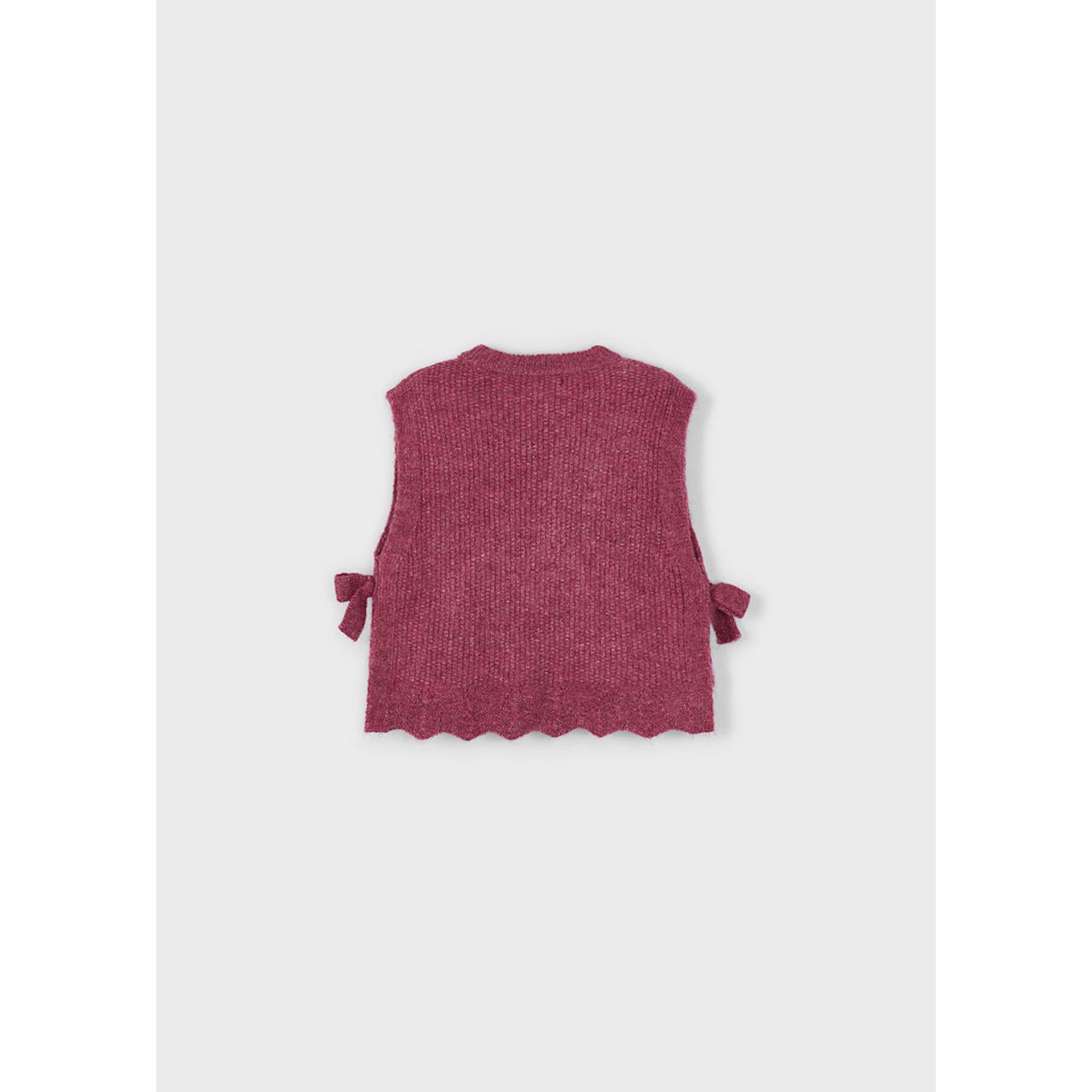 Girl Knit Vest with Side Bows