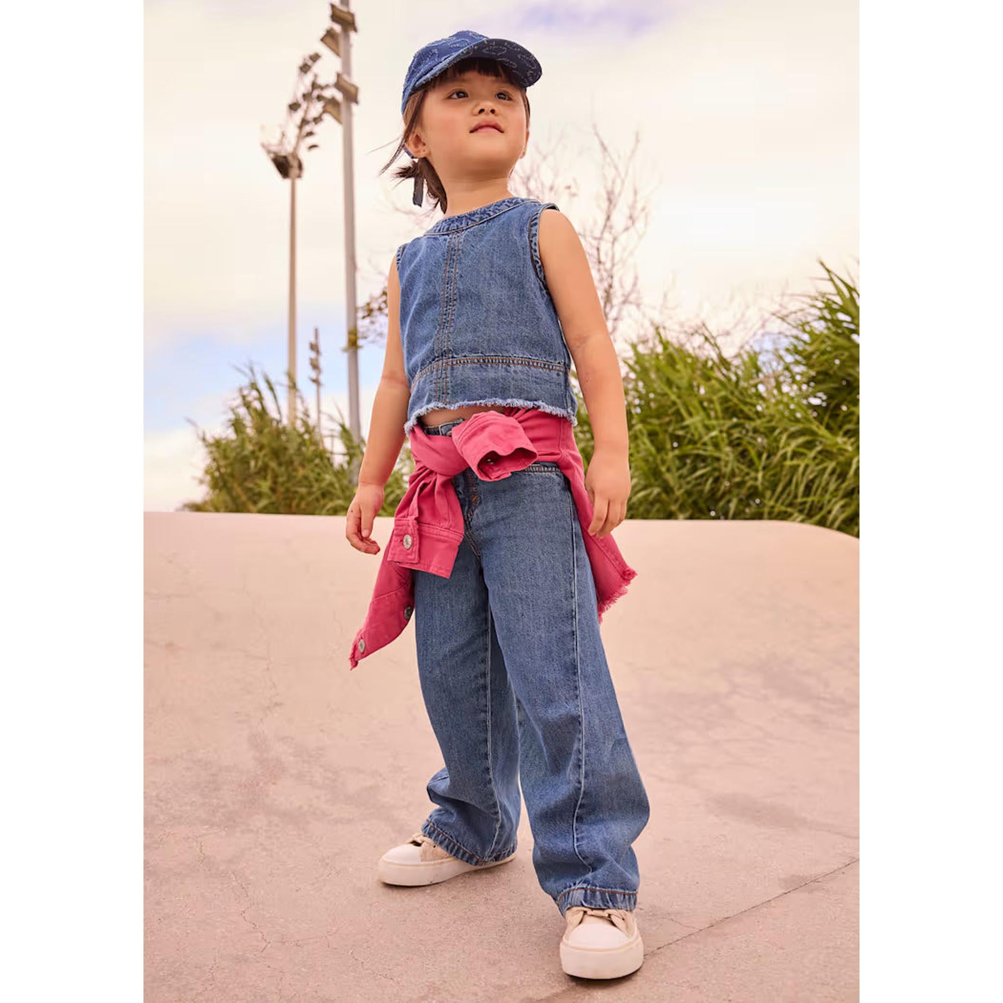 Denim Pant Set