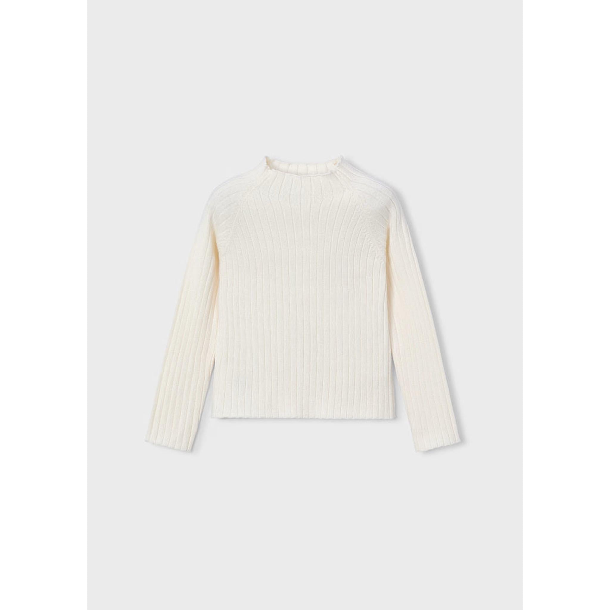 Girl Mock Neck Knit Sweater