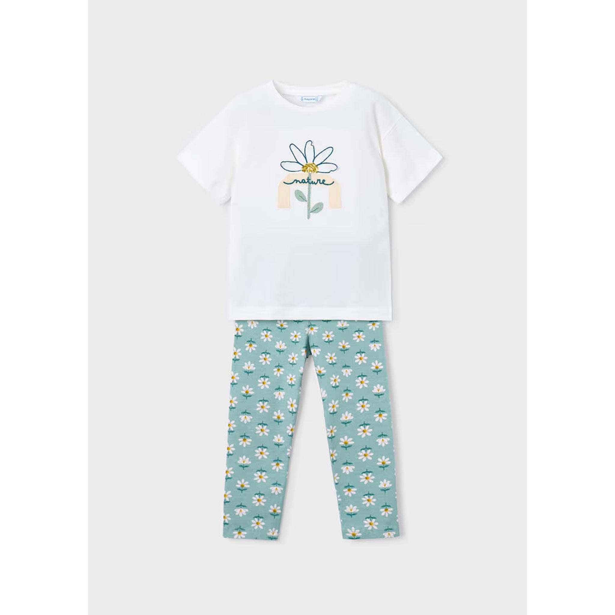 Girl Printed Leggings and T-shirt Set