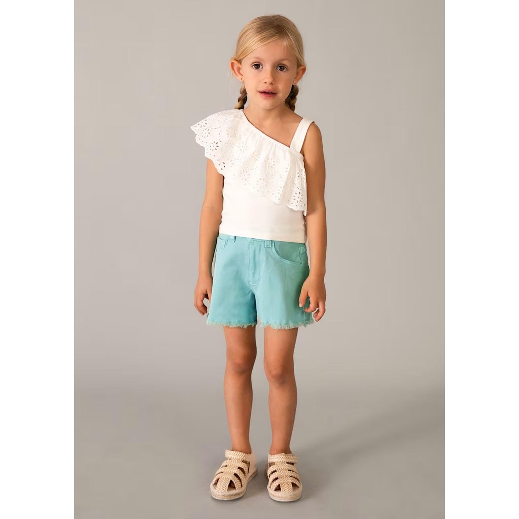 Ruffle One Shoulder Set