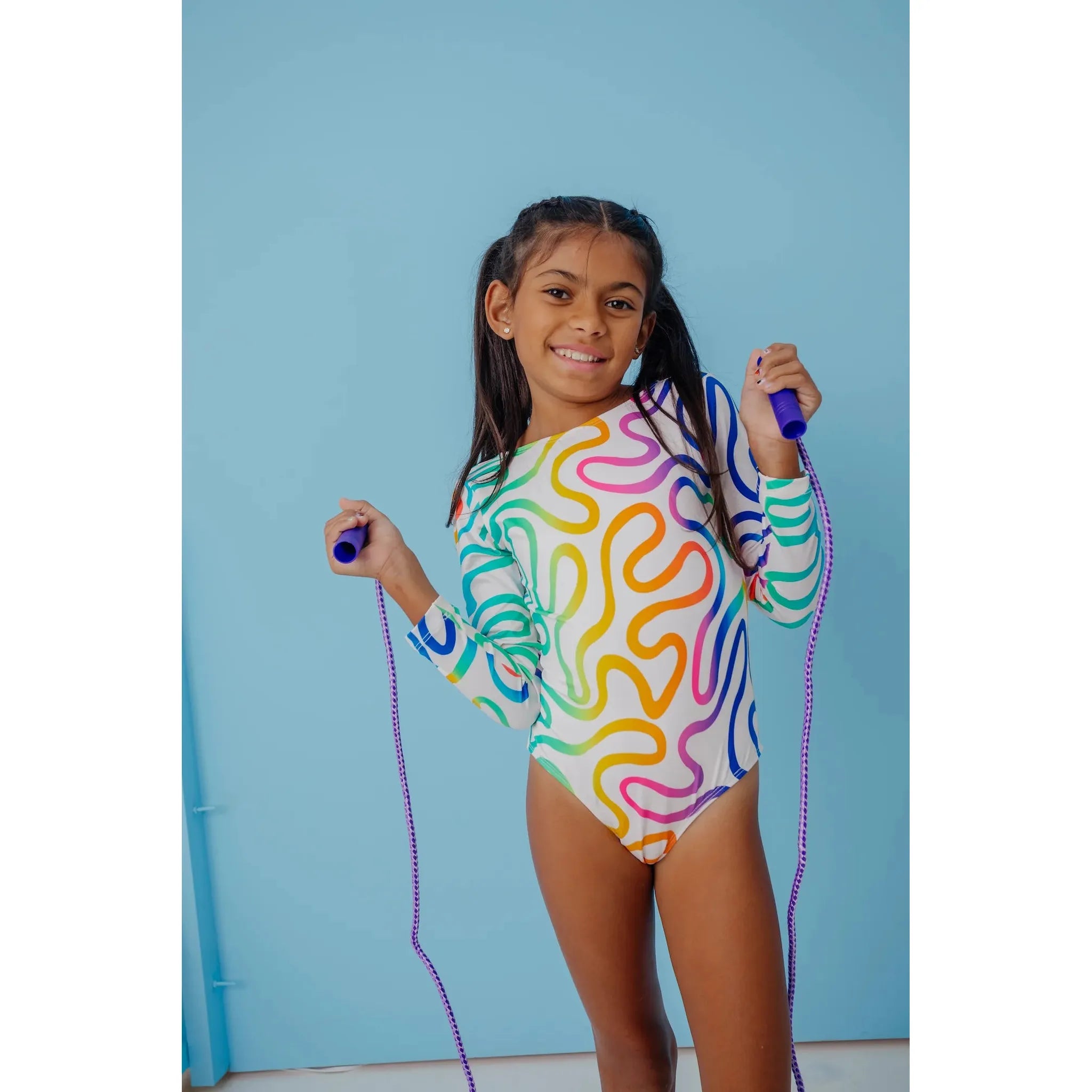 KIDS Swimwear Longsleeve swimsuit Rainbow Stars