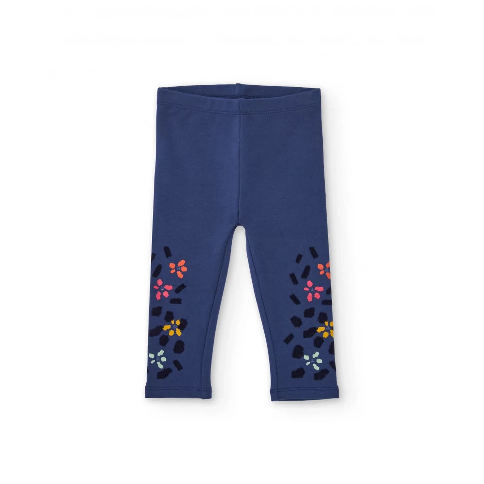 Set Sudadera para niƱa color crema con estampado de flores y corazones