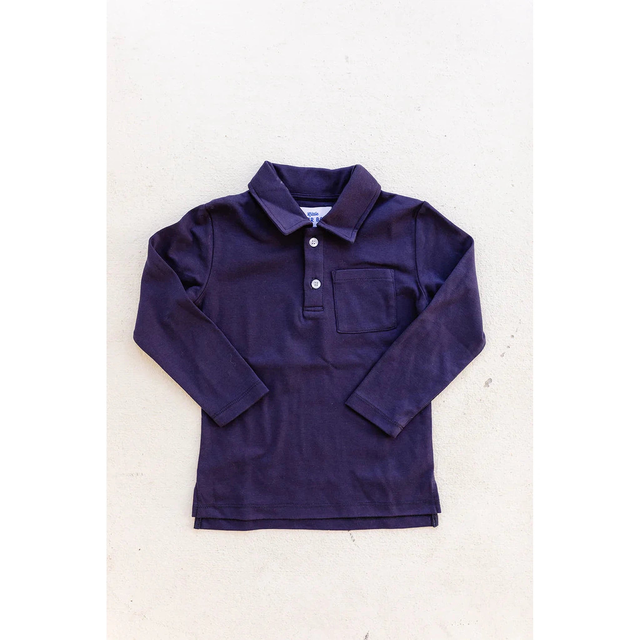 LONG SLEEVE POLO - NAVY