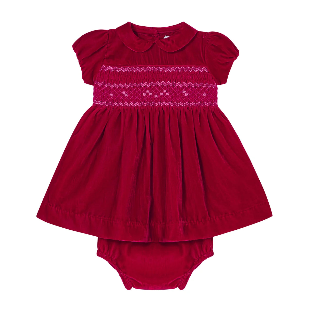 Hand-Smocked Baby Dress - Samira
