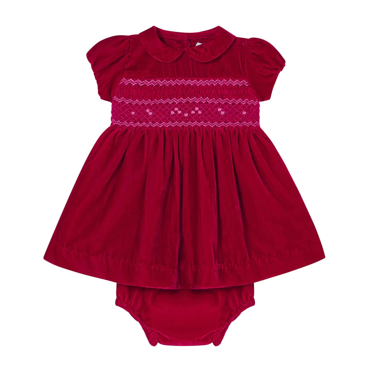 Hand-Smocked Baby Dress - Samira