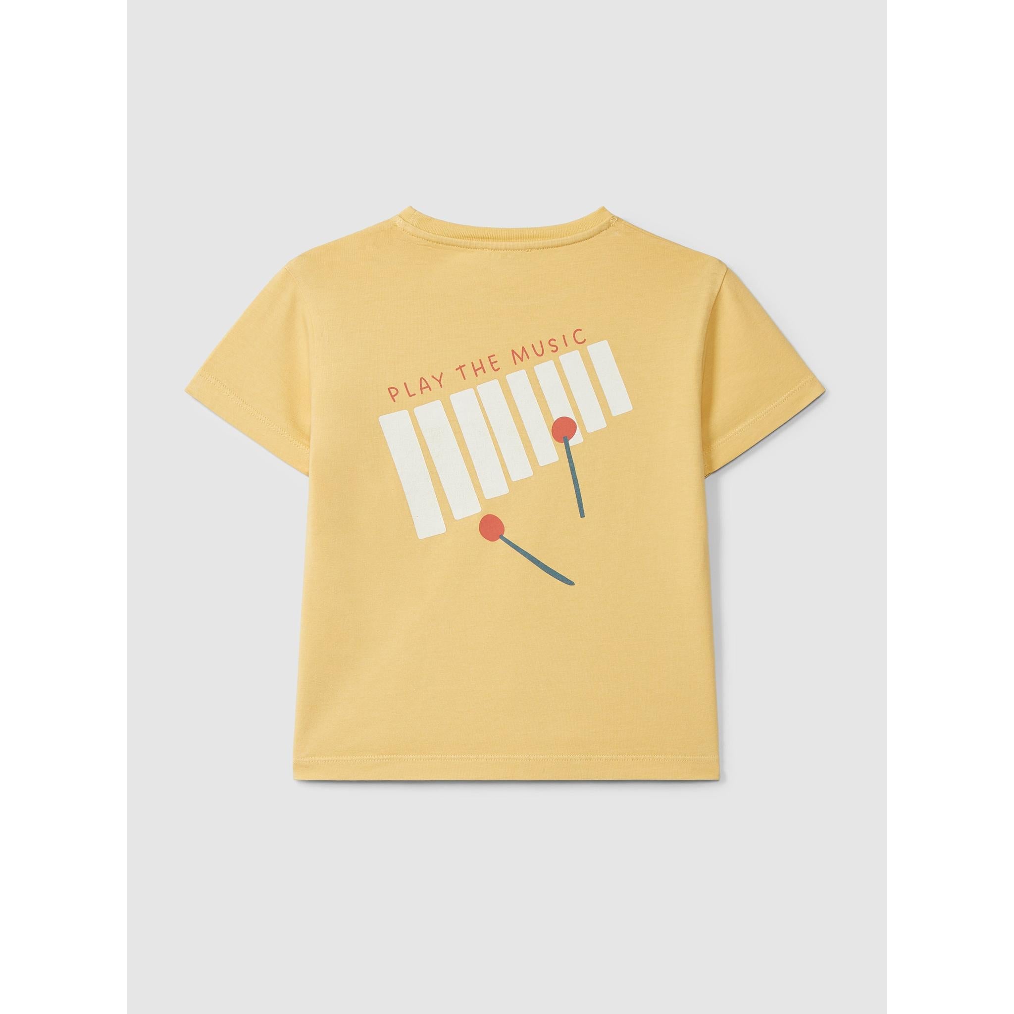 Mustard Denim Short Set