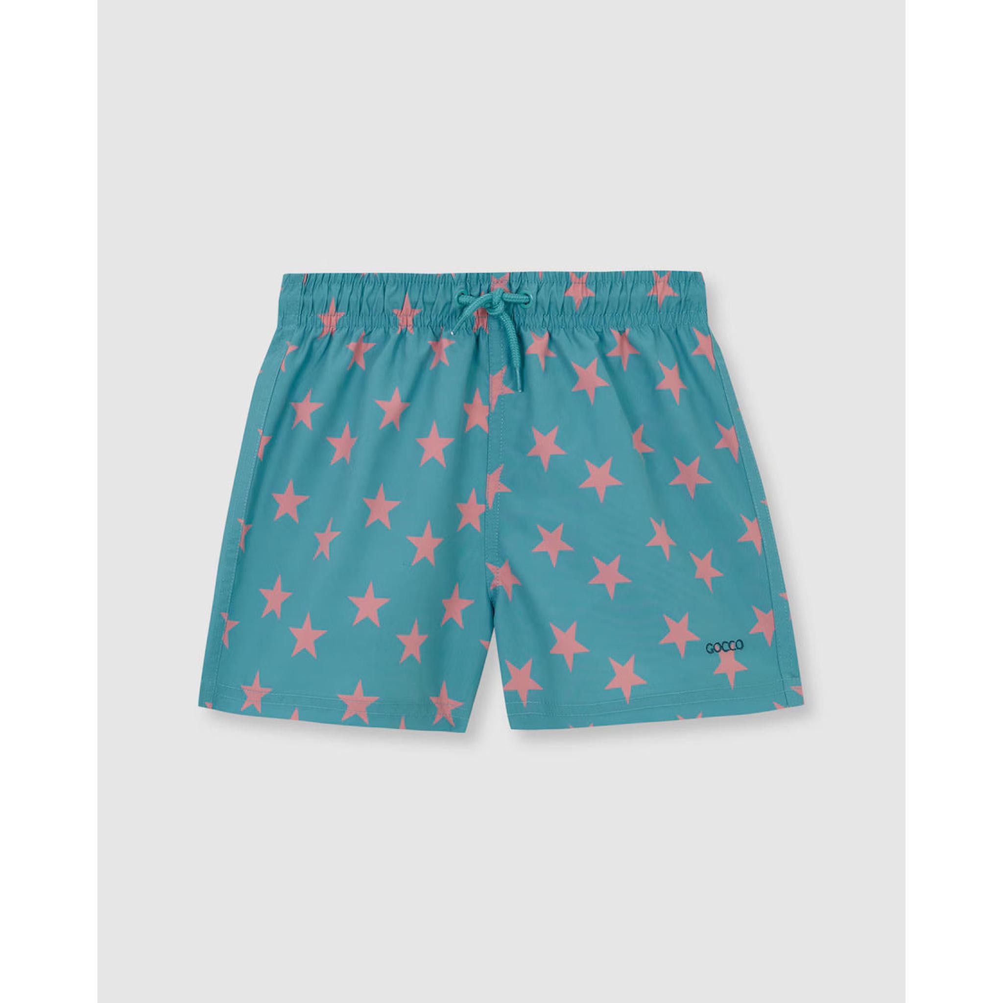 Conjunto Camisa y Bañador de niño de estrellas