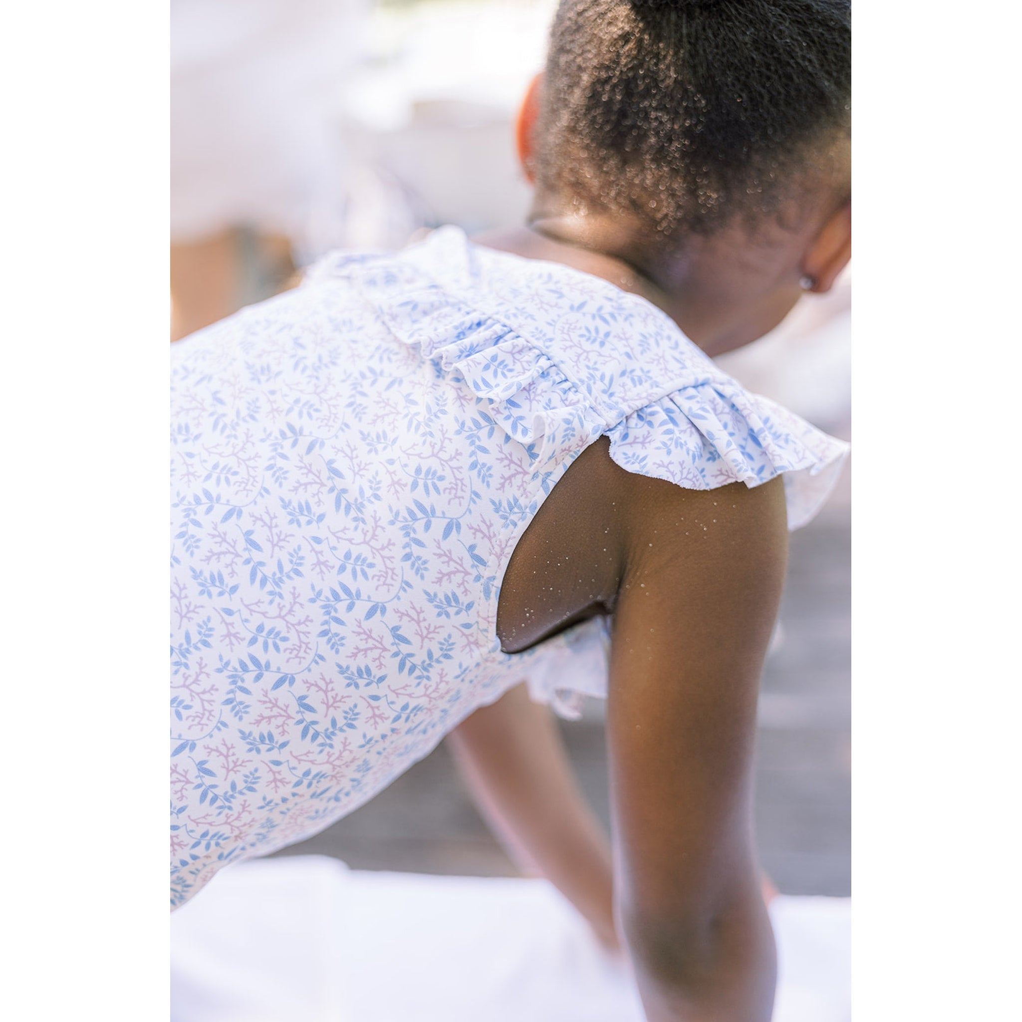 girls briland blue botanic square one piece