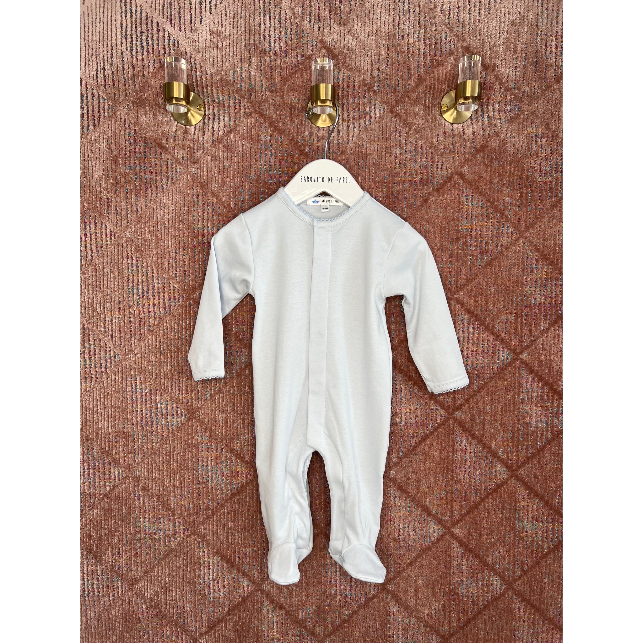 Blue Pima PJ - Blue Trim