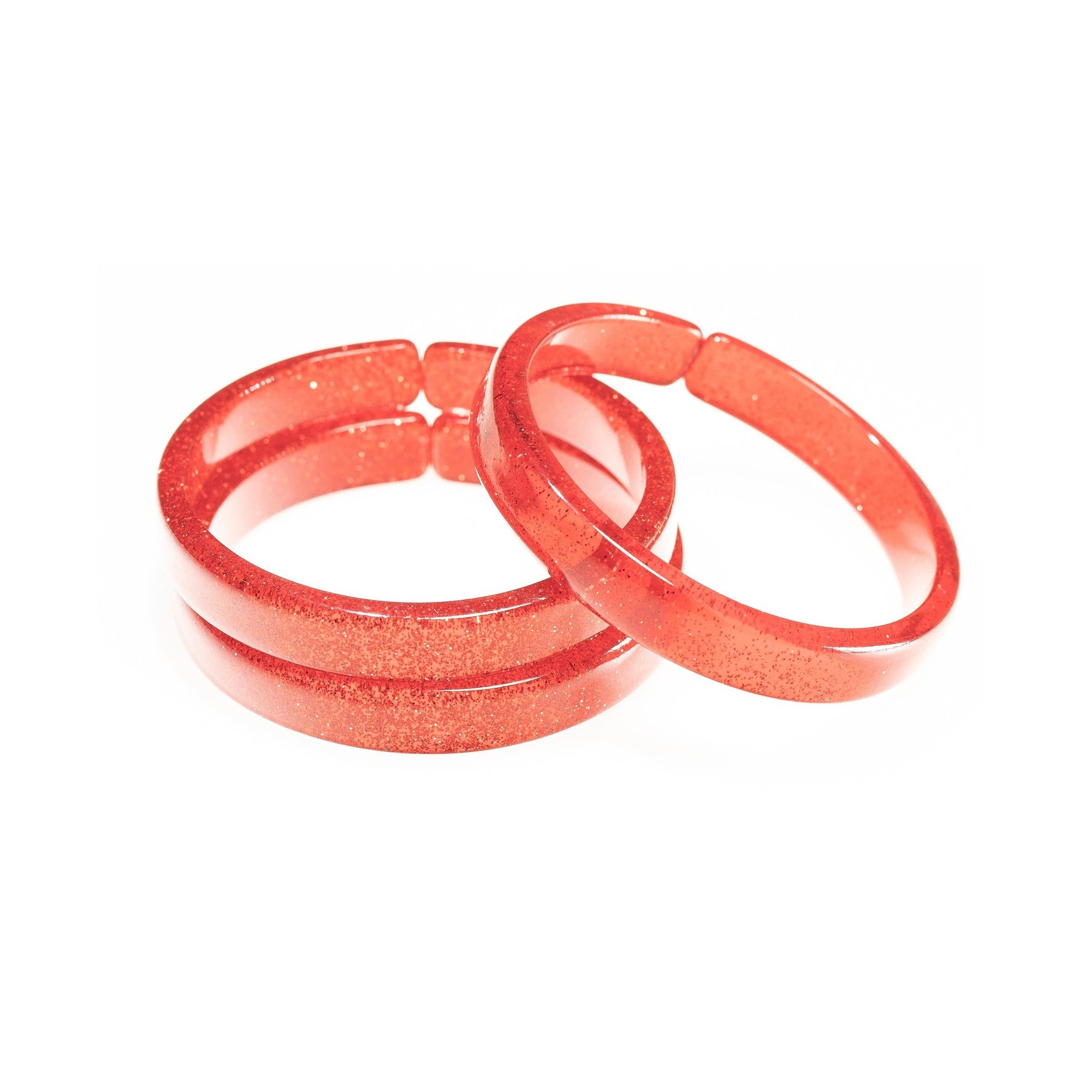 Glitter Orange Bangles