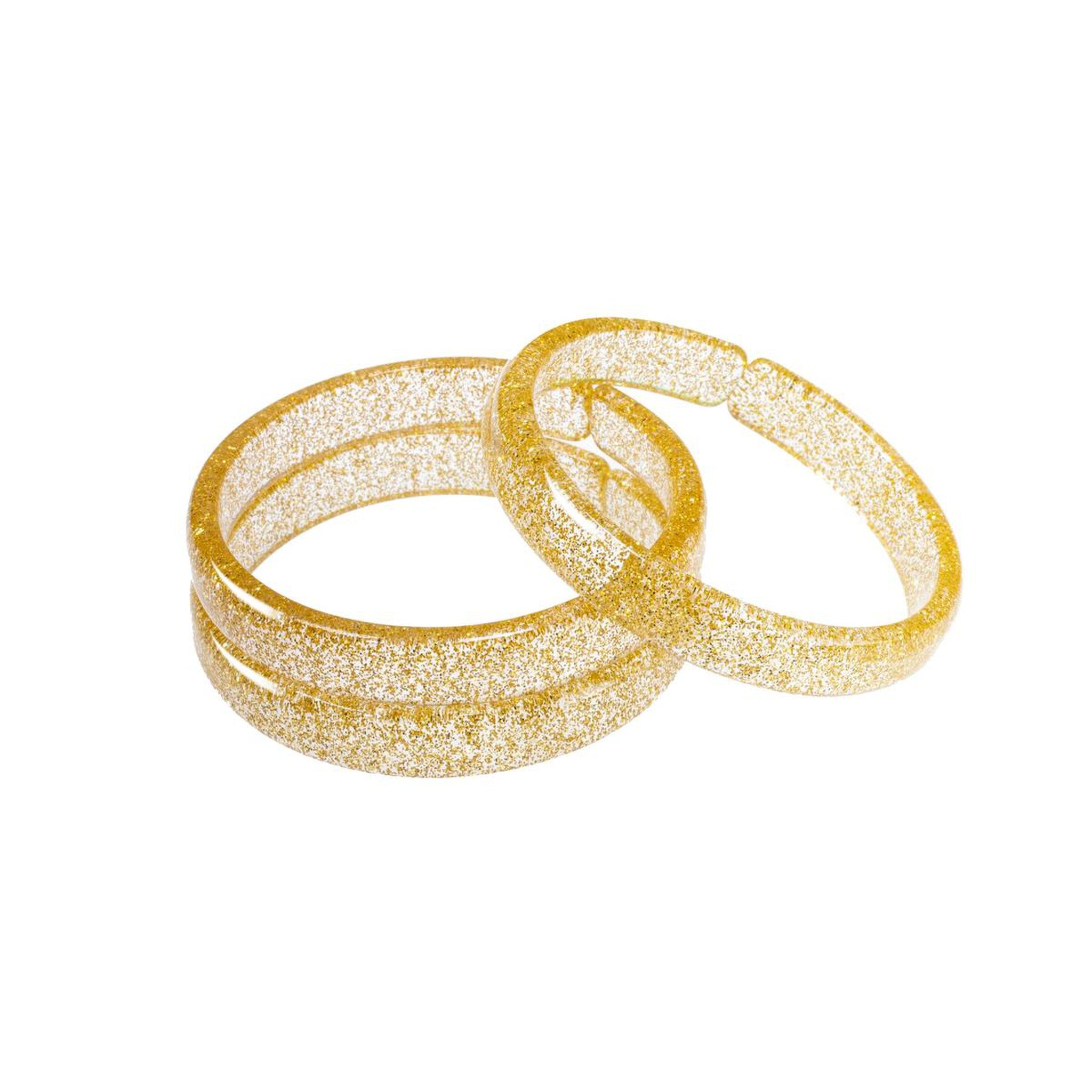 Glitter Gold Bangles