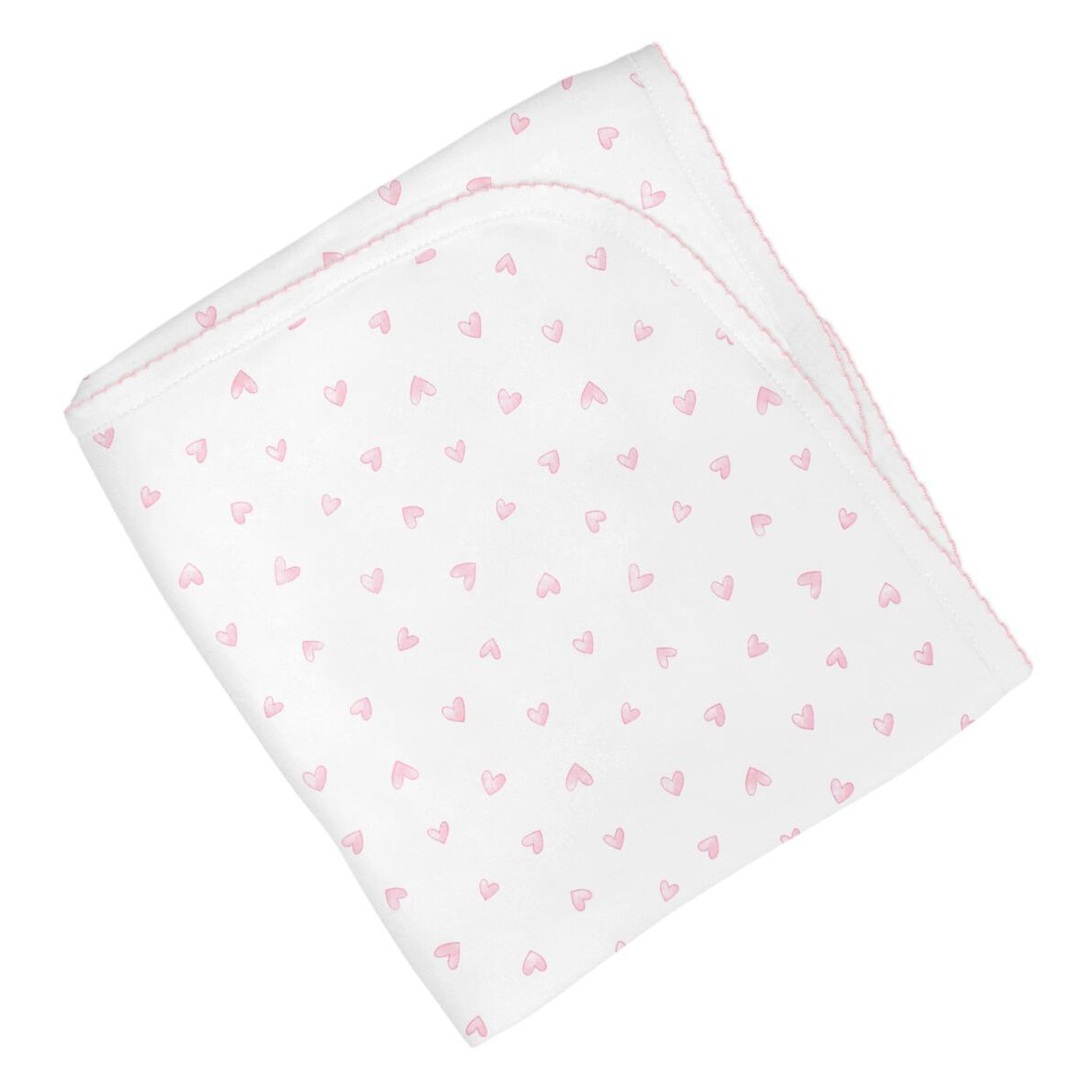 Festive Hearts Pima Blanket