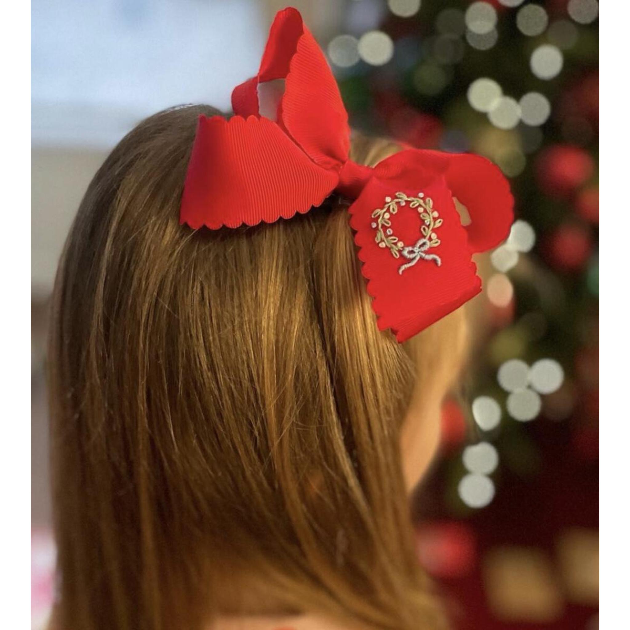 Holidays Bow - Clips or Headband