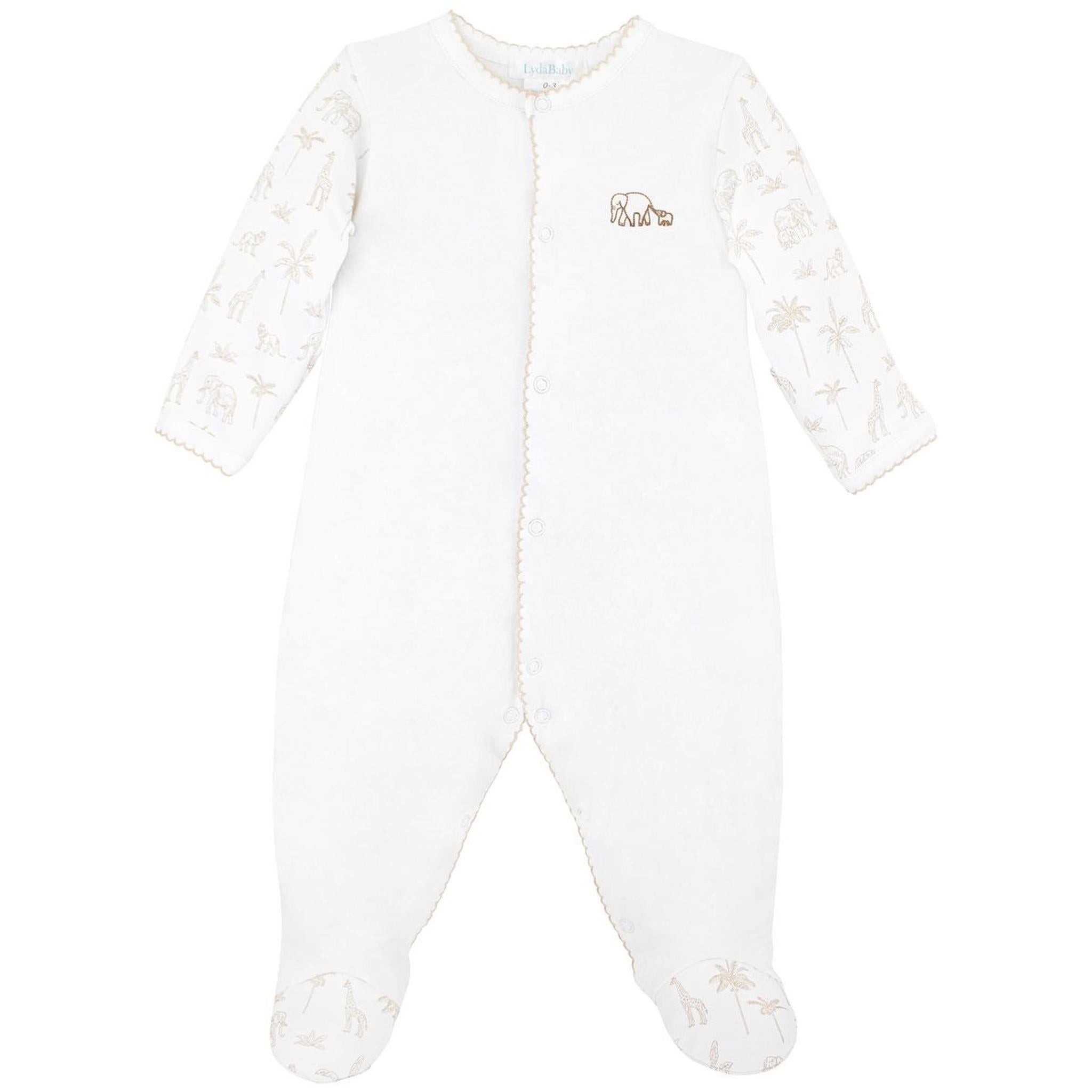 Safari Toile du Jouy Embroidered Pima Cotton