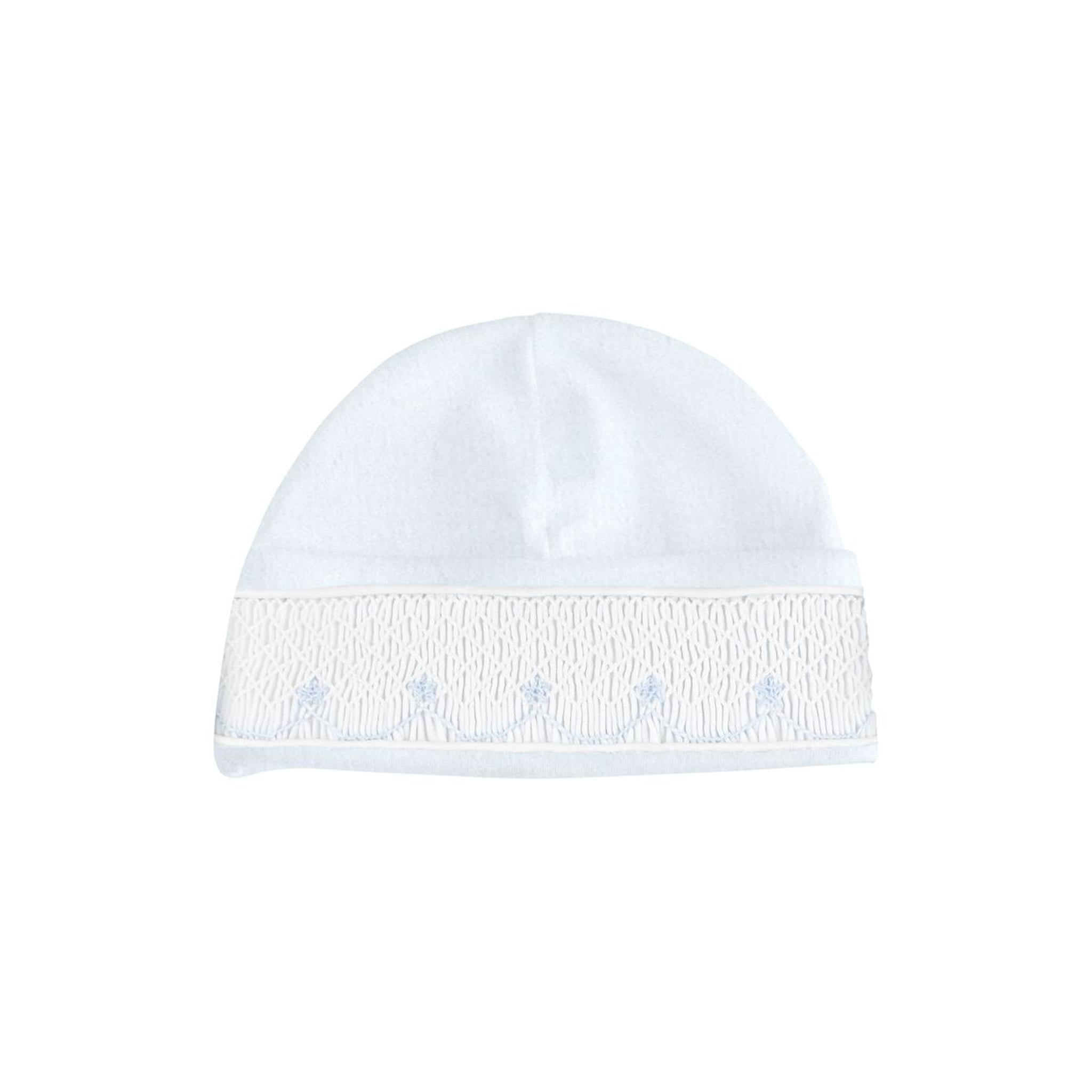 Star Smock Velour Newborn Footie + Beanie