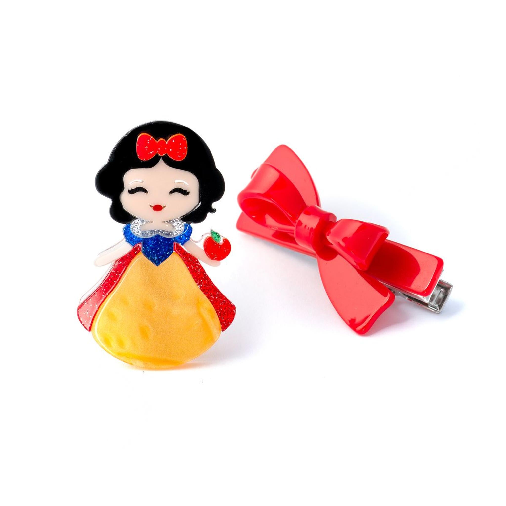 Princess + Bow Alligator Clips